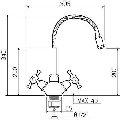 SL92W-279F Смеситель для кухни