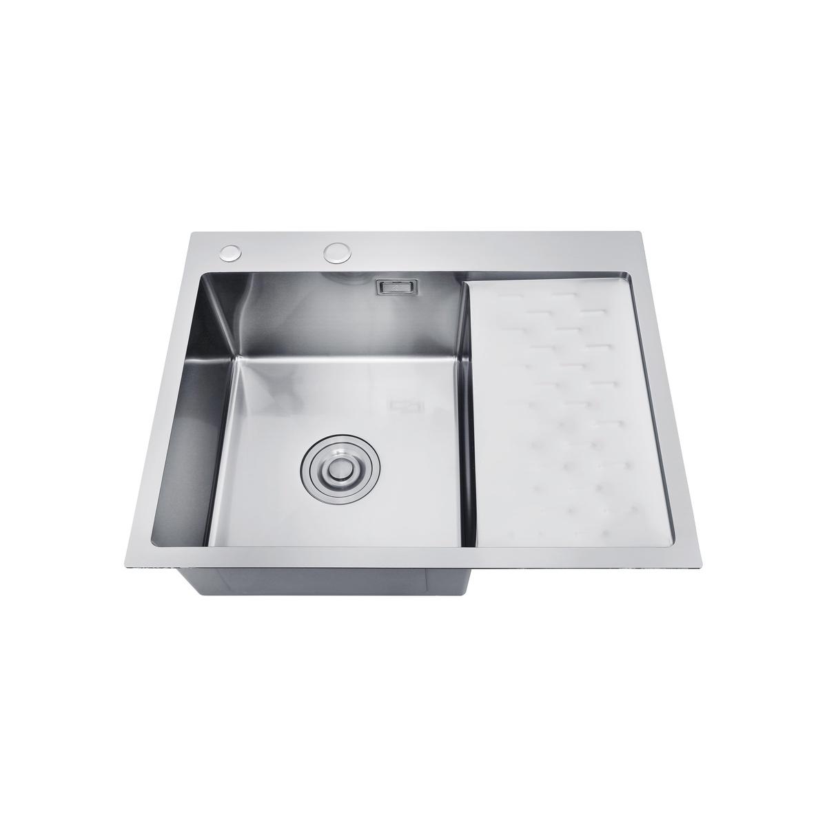 MRK-6350L Набор 2  в 1 РМС/ кухонная мойка с правым крылом + дозатор