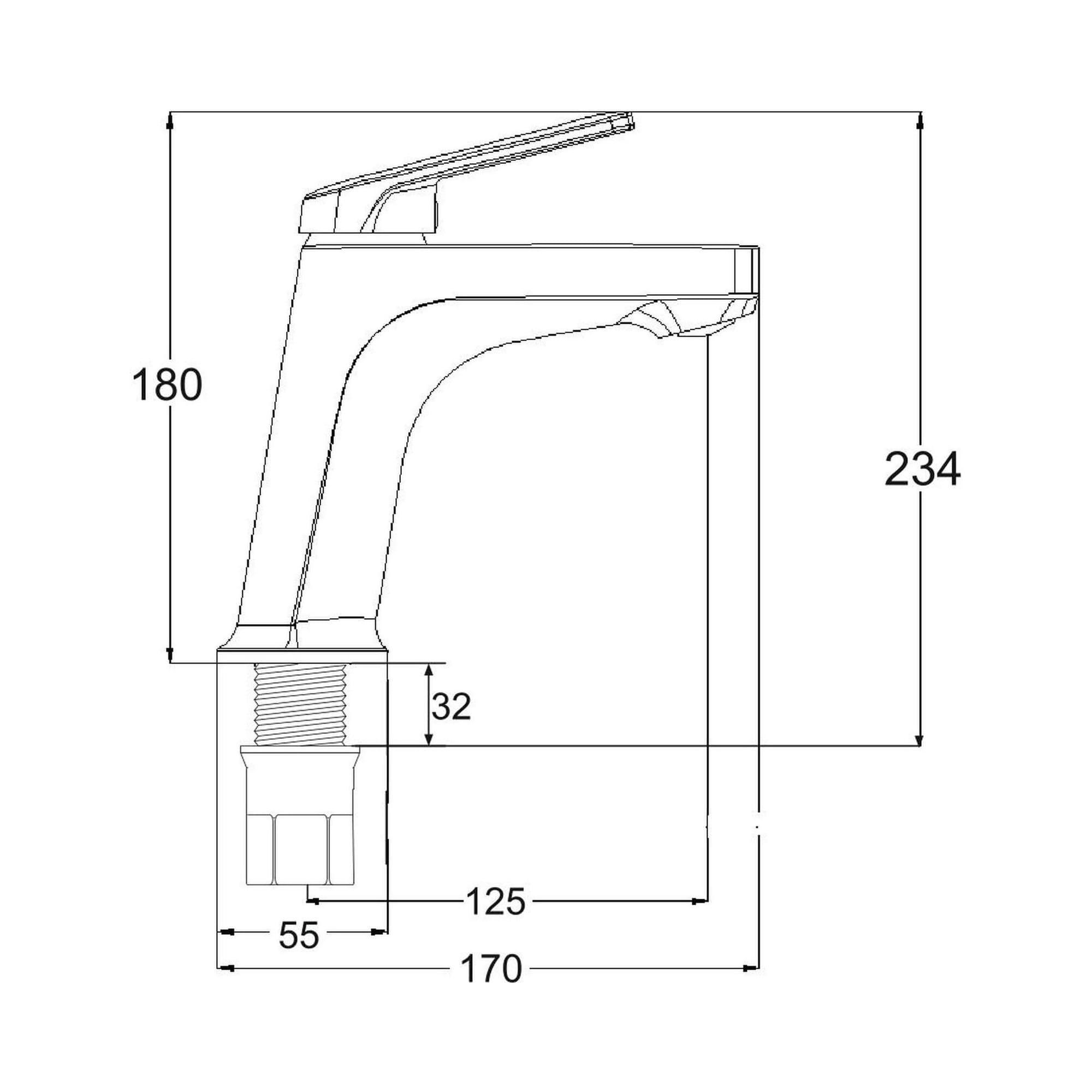 PL7-001F Смеситель для умывальника из высокопрочного пластика-Белый