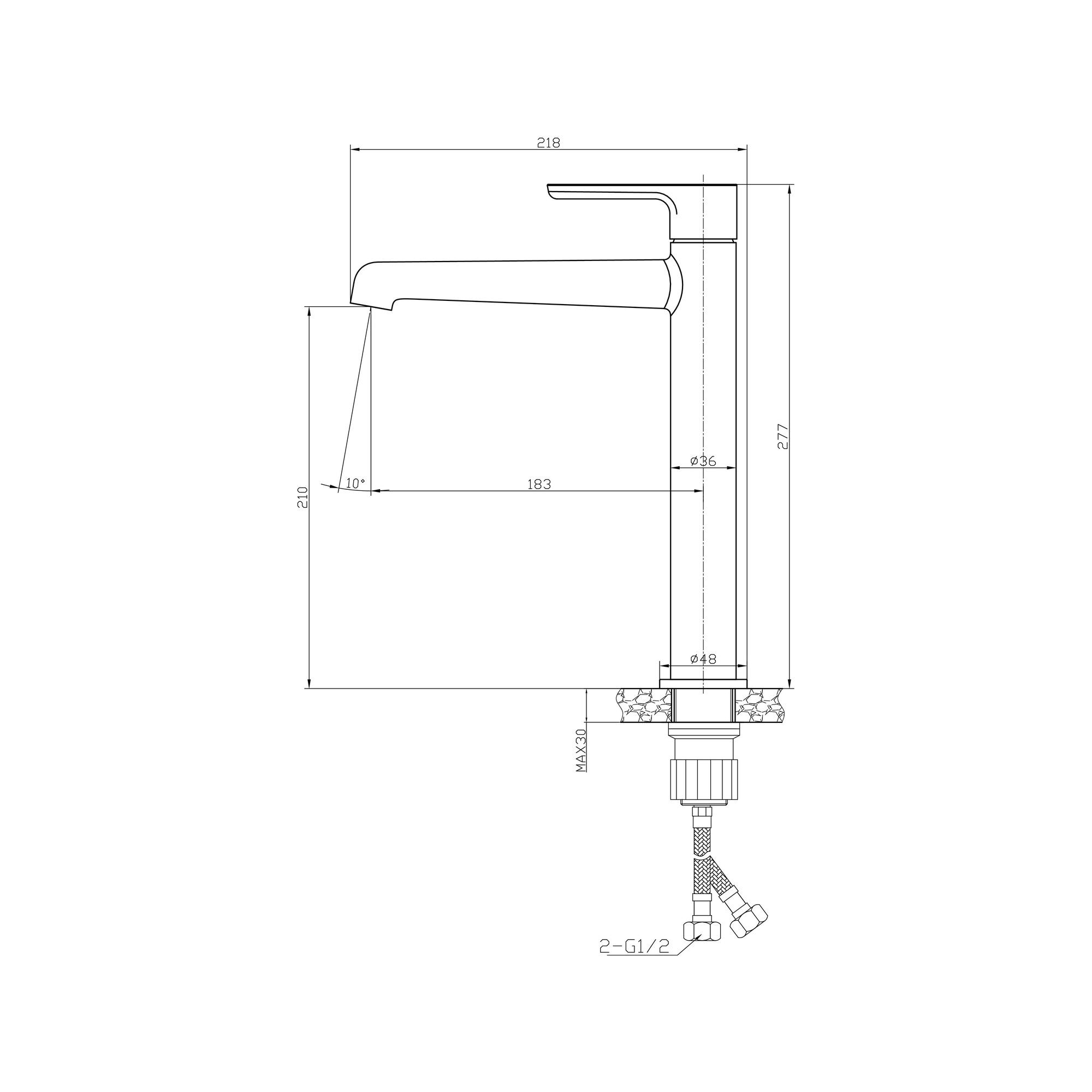 ВК-У1104-11 Смеситель для умывальника, ø26