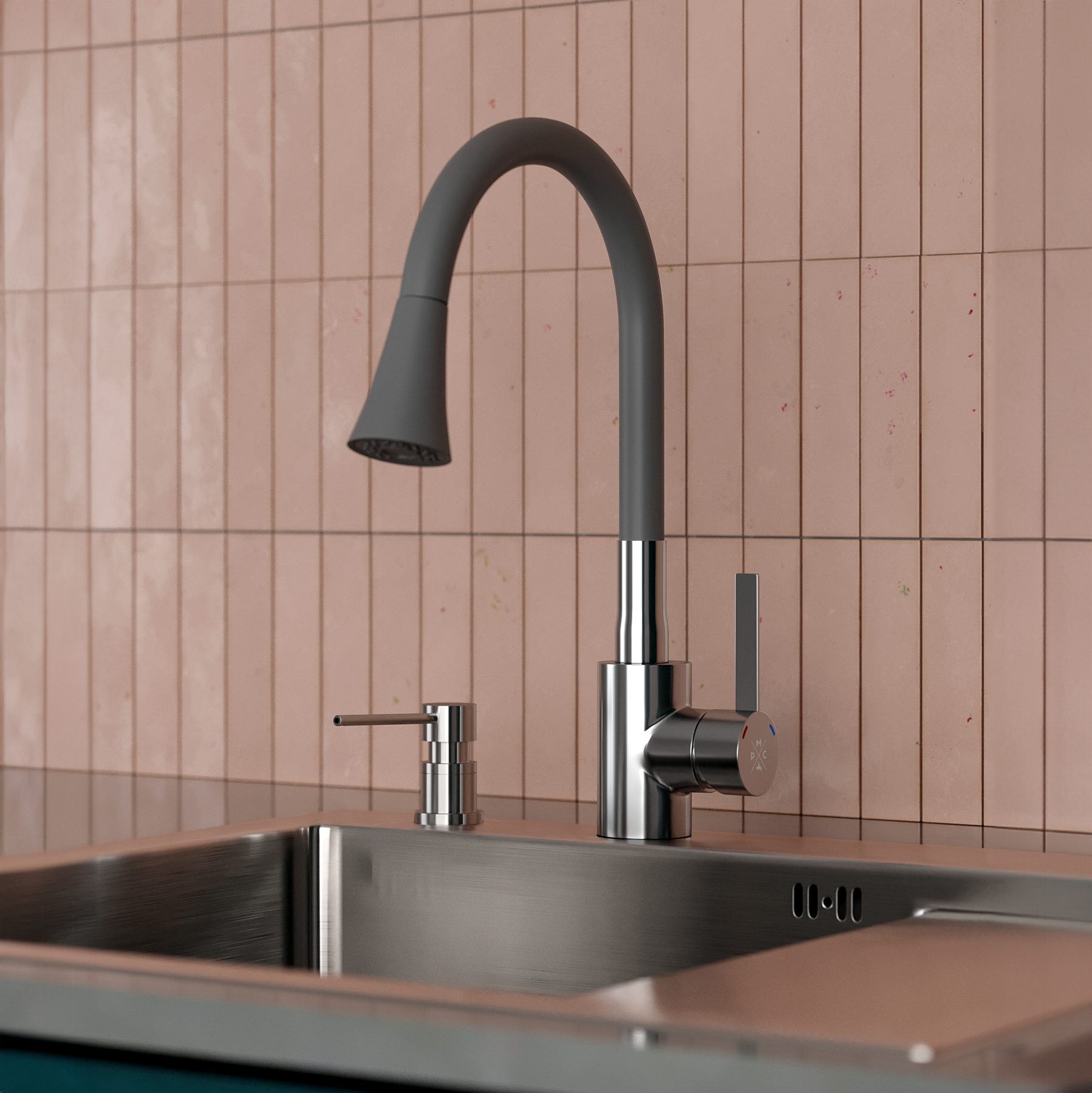SUS123GY-016F Смеситель для кухни, ø35