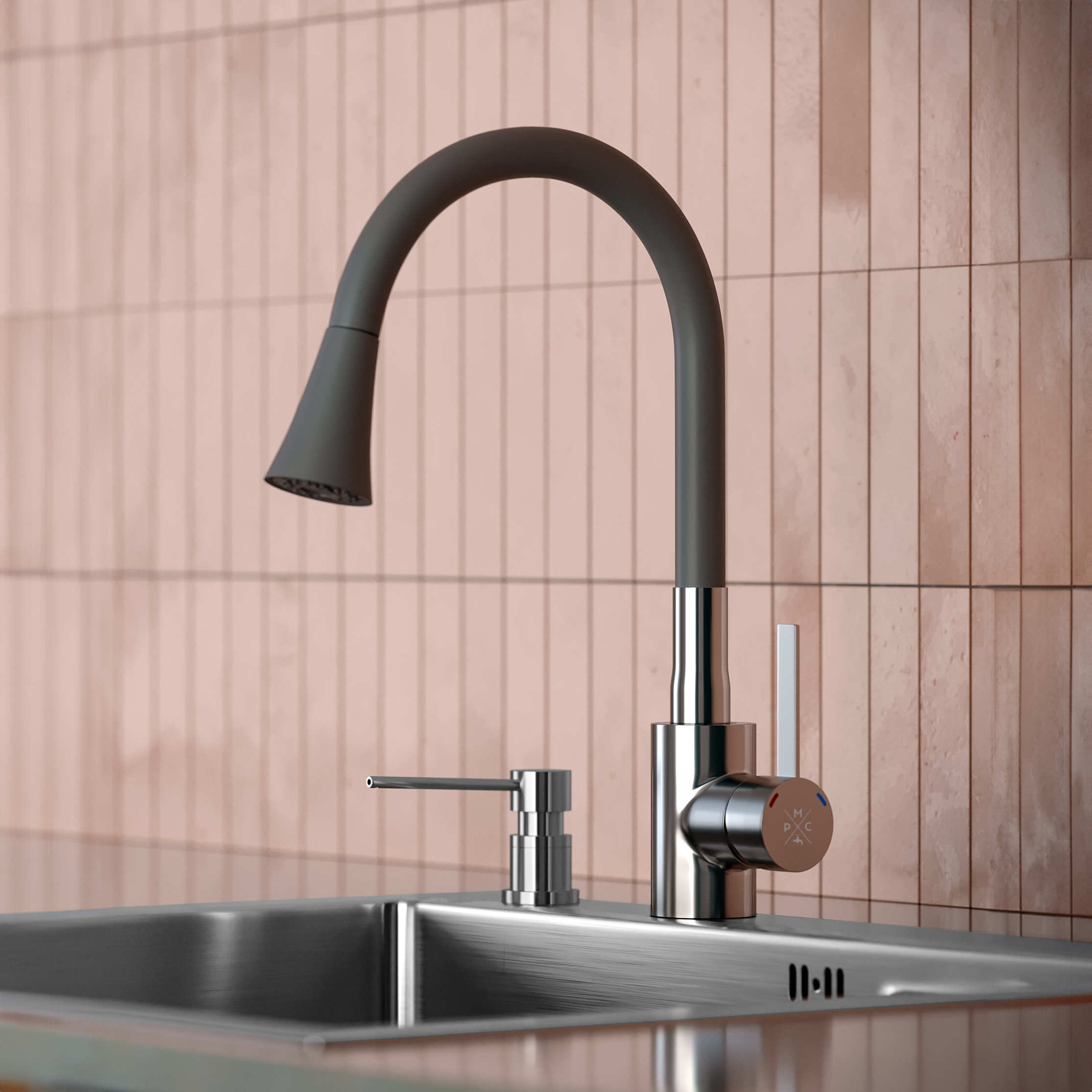 SUS123GY-016F Смеситель для кухни, ø35