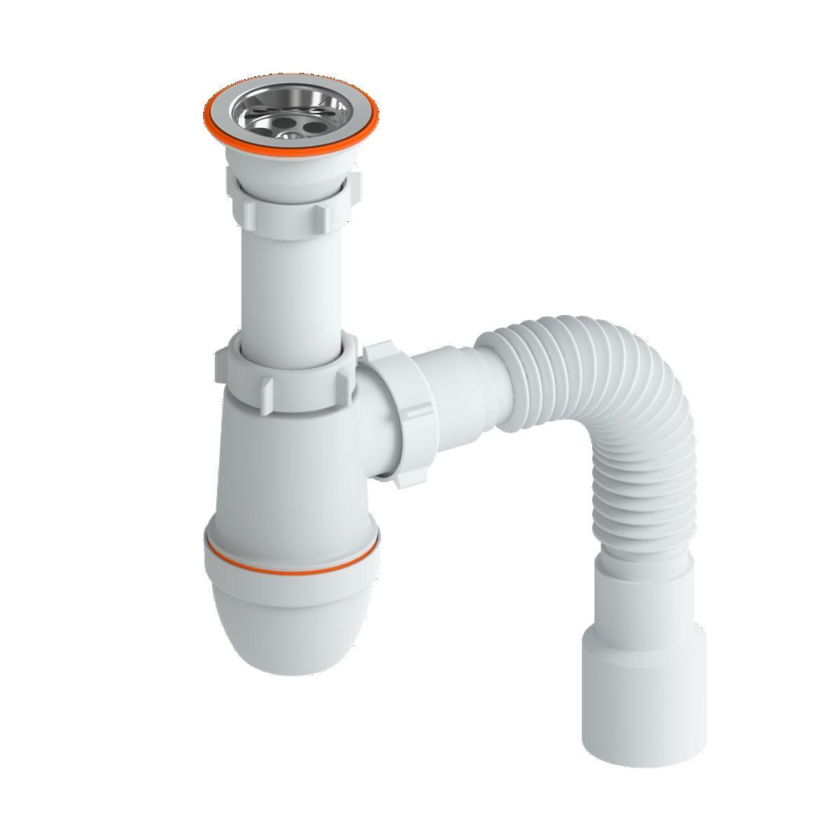 Сифон "РМС" СУ-02 для умывальника (прикручивающийся)