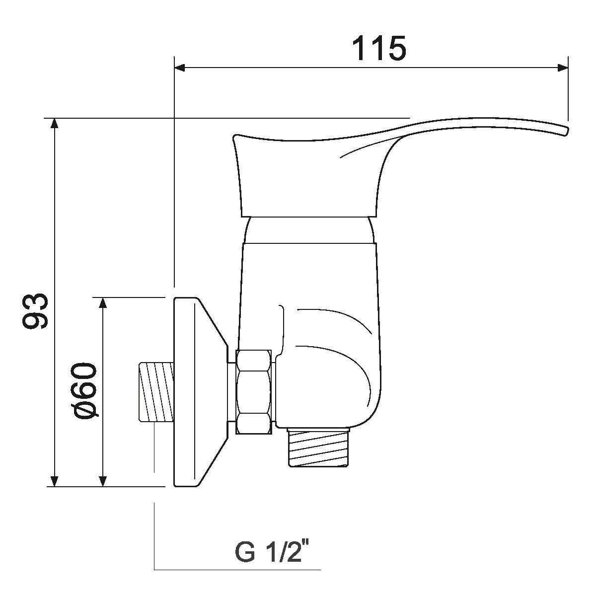 SL86-003 Смеситель для душа, ø35