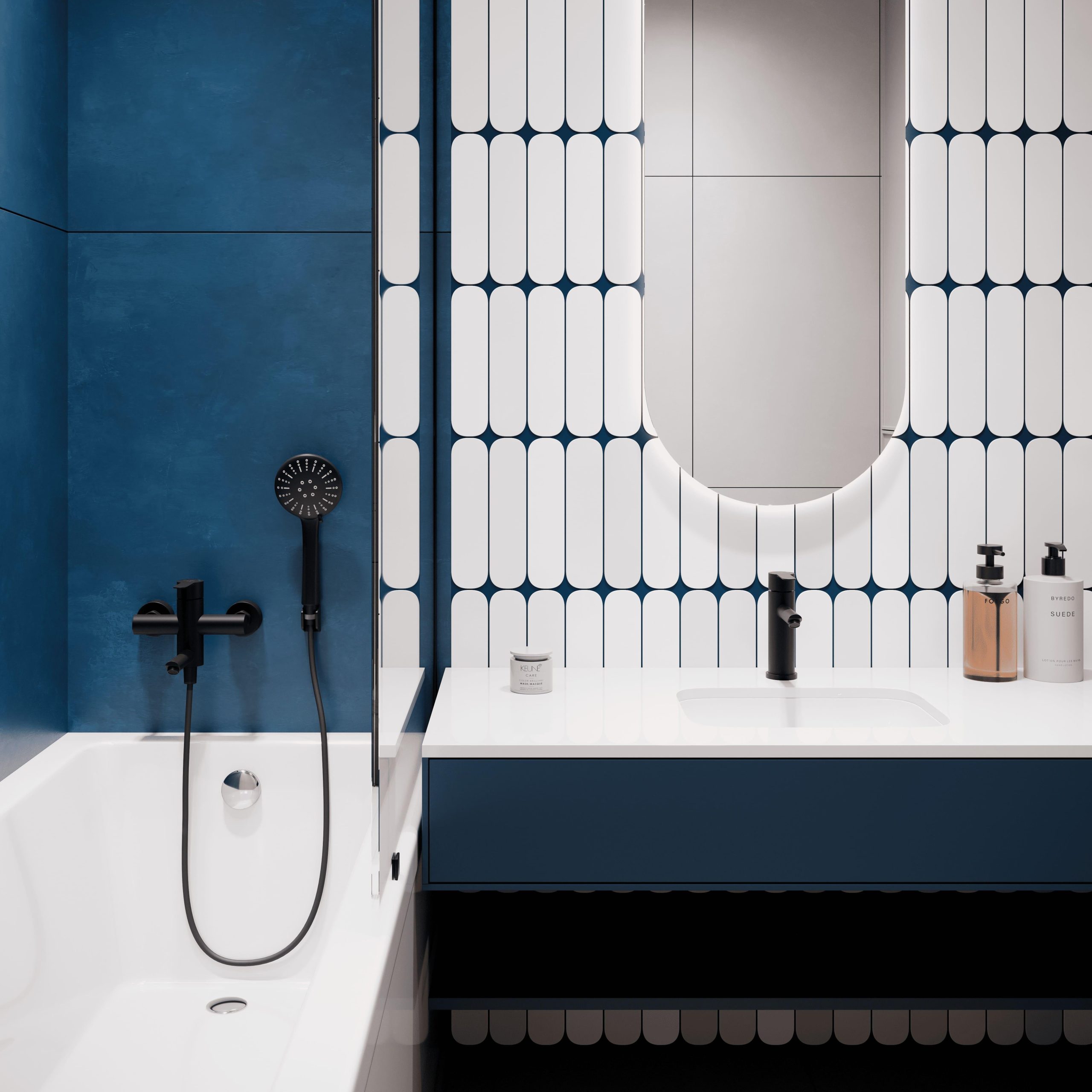 SUS124BL-009E Смеситель для ванны, ø35