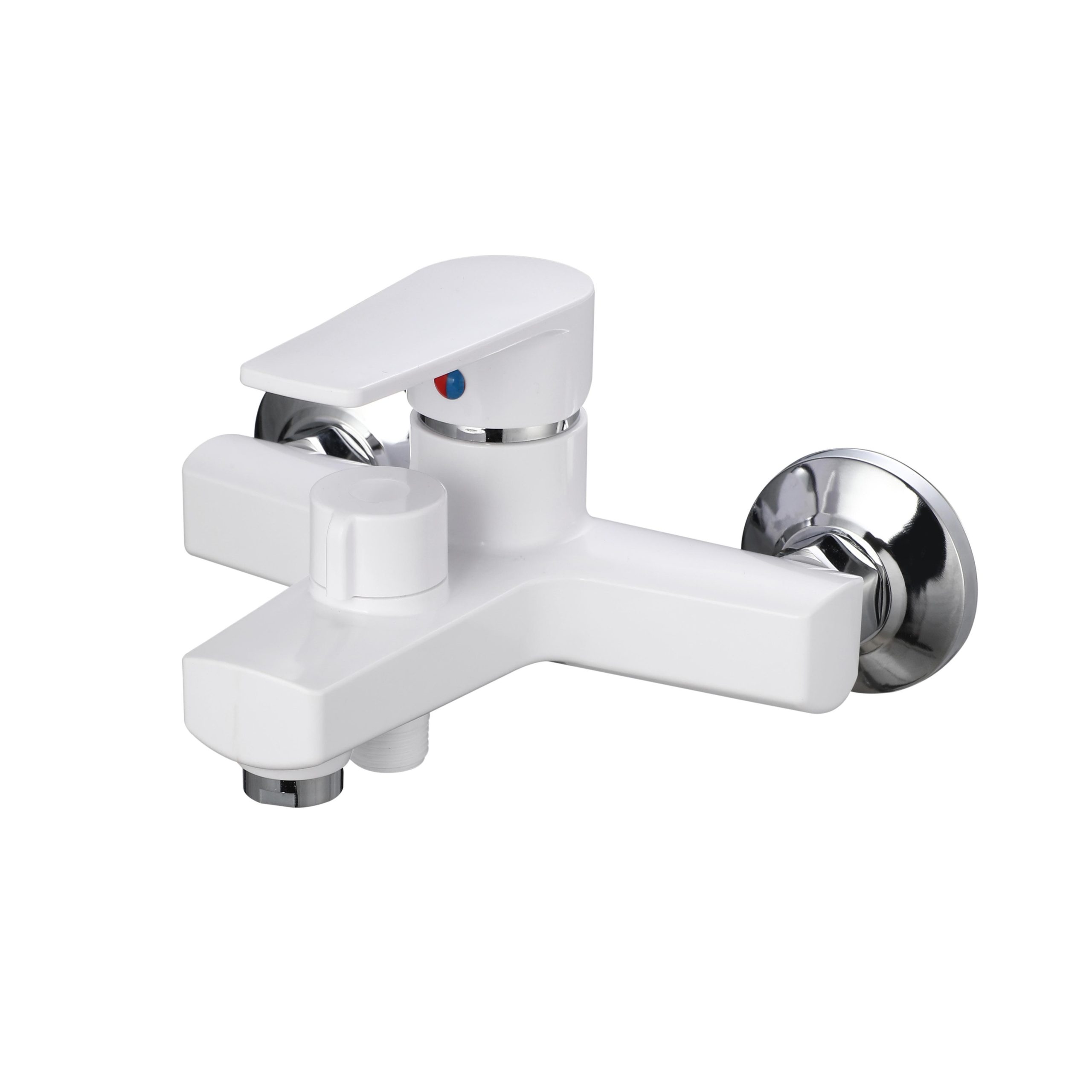 PL6-009E Смеситель для ванны из высокопрочного пластика- БЕЛЫЙ