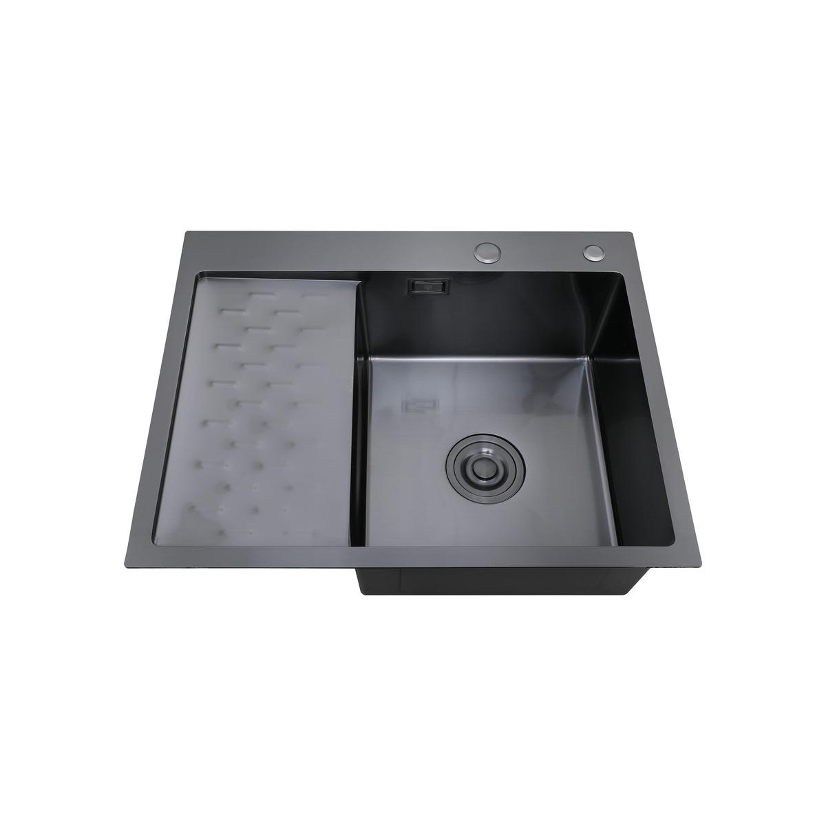 MRK-6350BL-R Набор 2 в1 РМС/кухонная мойка с левым крылом + дозатор