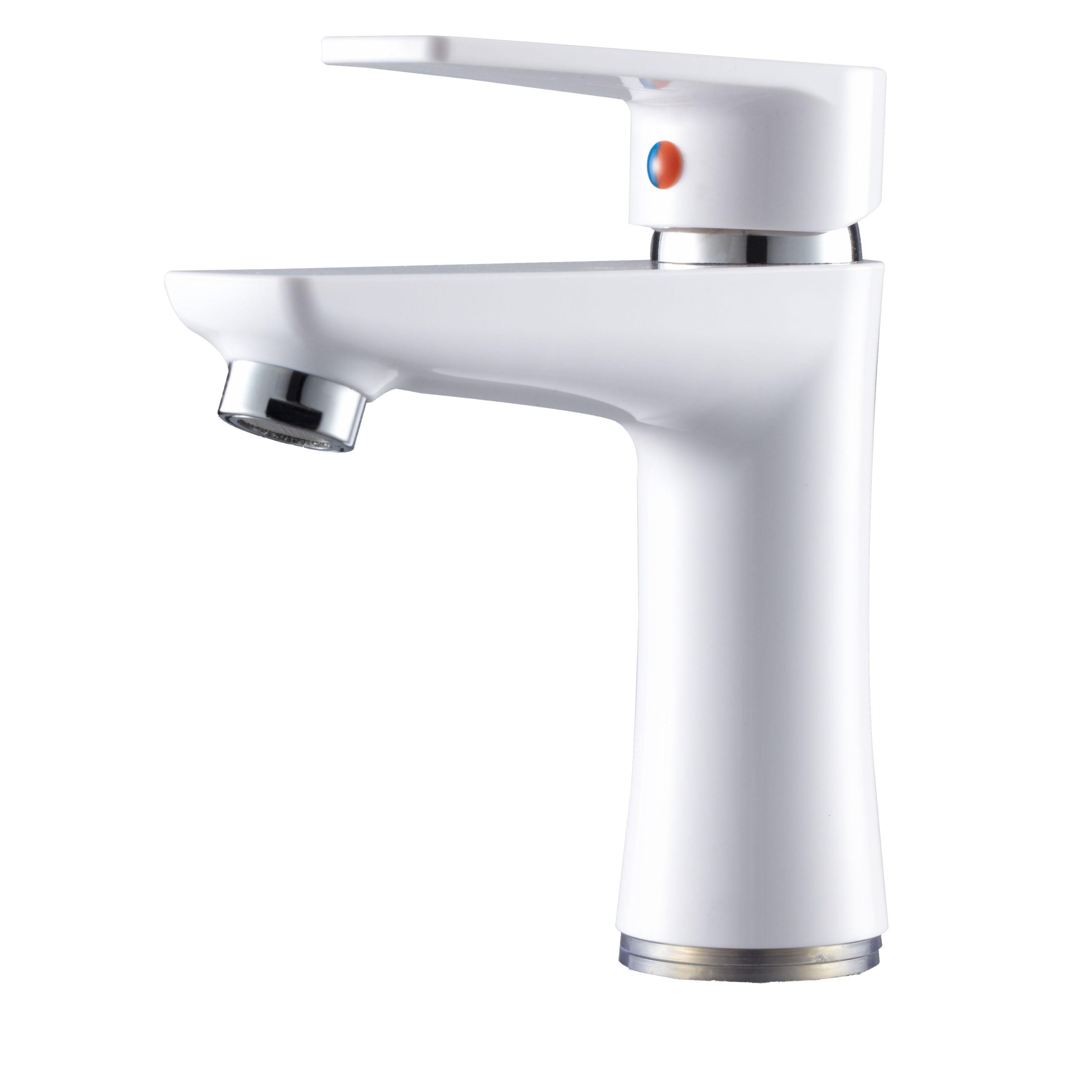 PL6-001F Смеситель для умывальника из высокопрочного пластика- БЕЛЫЙ