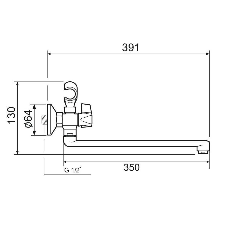 SL116-140 Смеситель для ванны