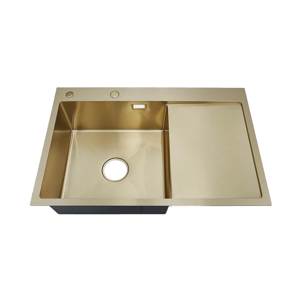 MRK-7851G L Набор 2 в 1 РМС/кухонная мойка с правым крылом + дозатор