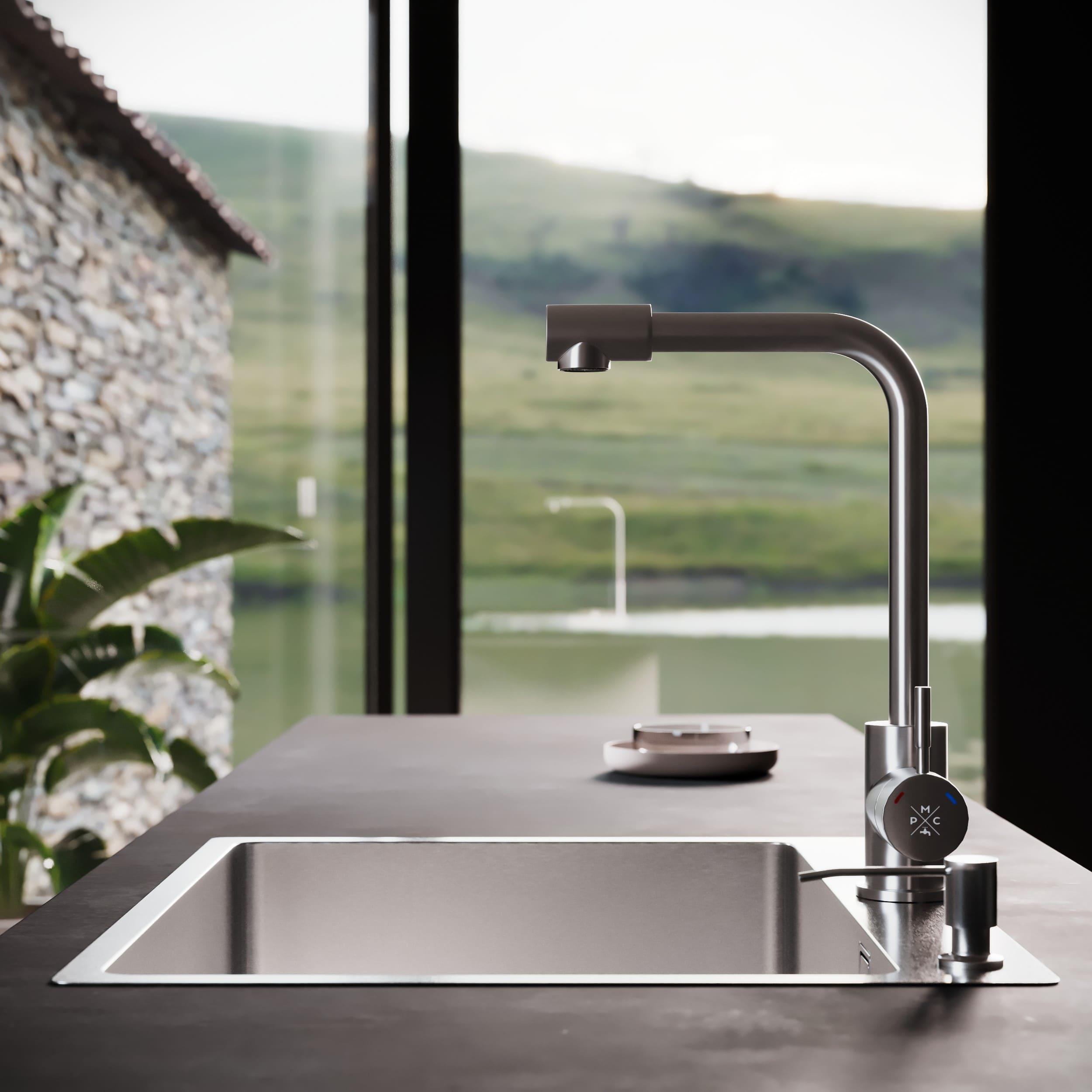 MR-6050 Набор 3 в 1 РМС (кухонная мойка+ корзина раздвижная+ дозатор врезной)