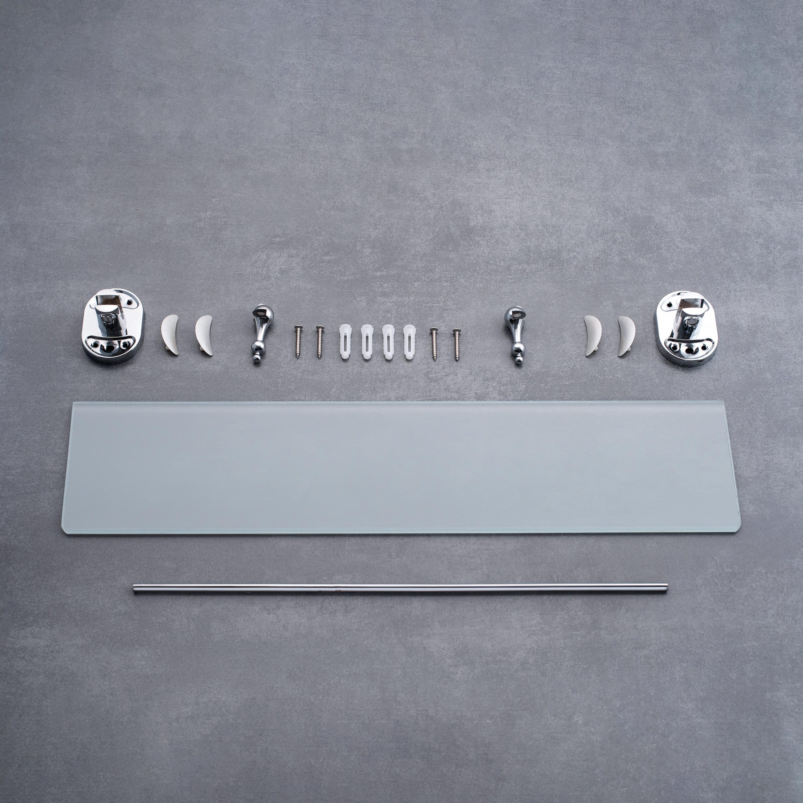 A8020 Полка стеклянная 52см*12см