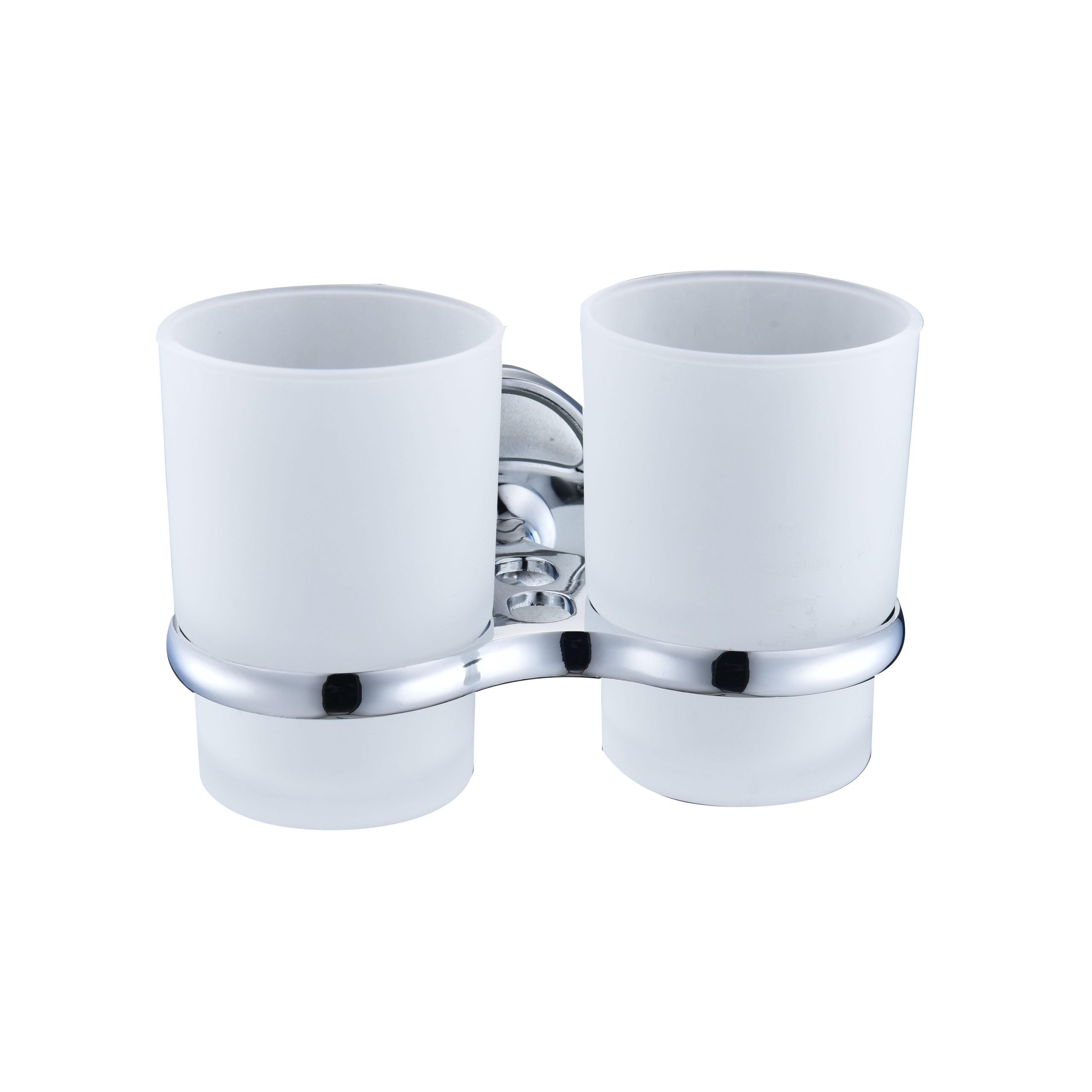 A6021 Стеклянный стакан  к стене двойной