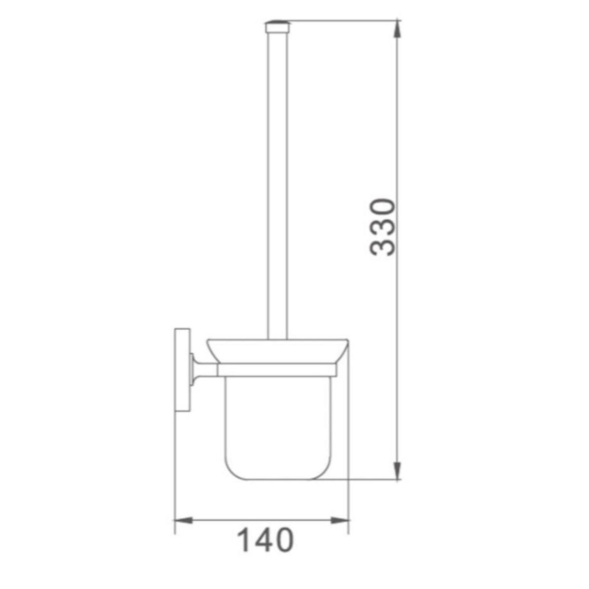 A7020 Туалетный ёршик в комплекте к стене