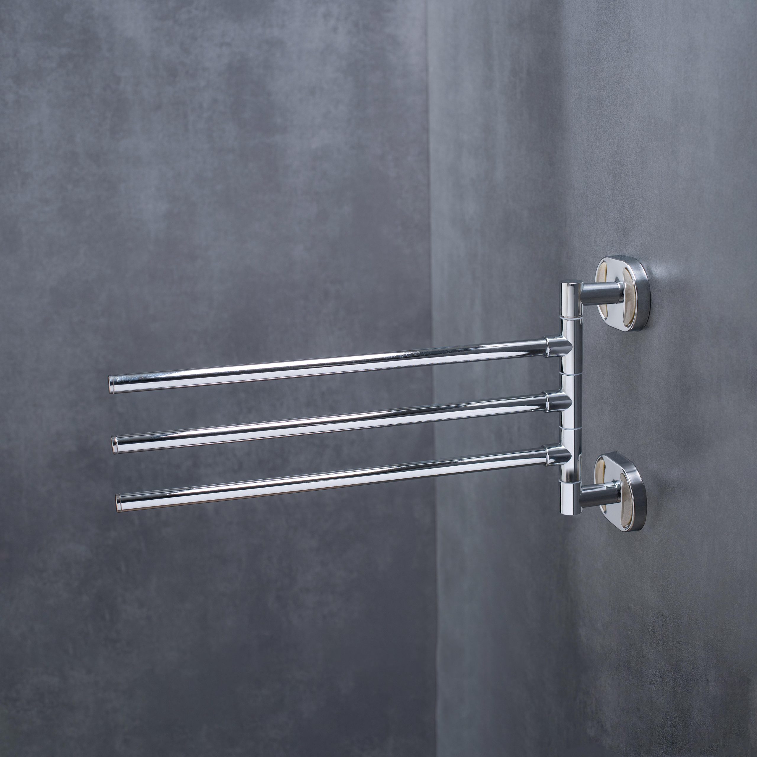 A1025 Держатель для полотенец поворотный тройной