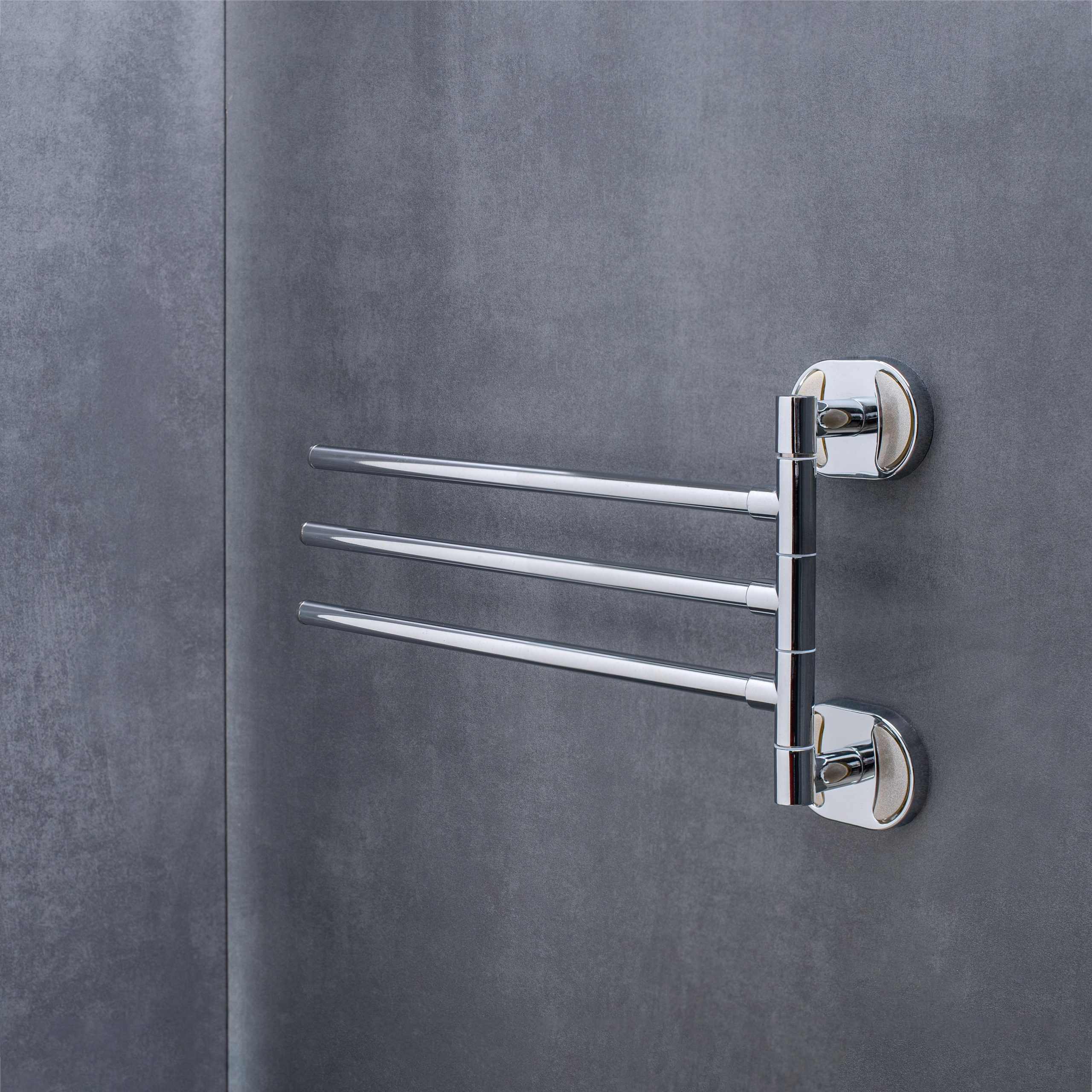 A1025 Держатель для полотенец поворотный тройной