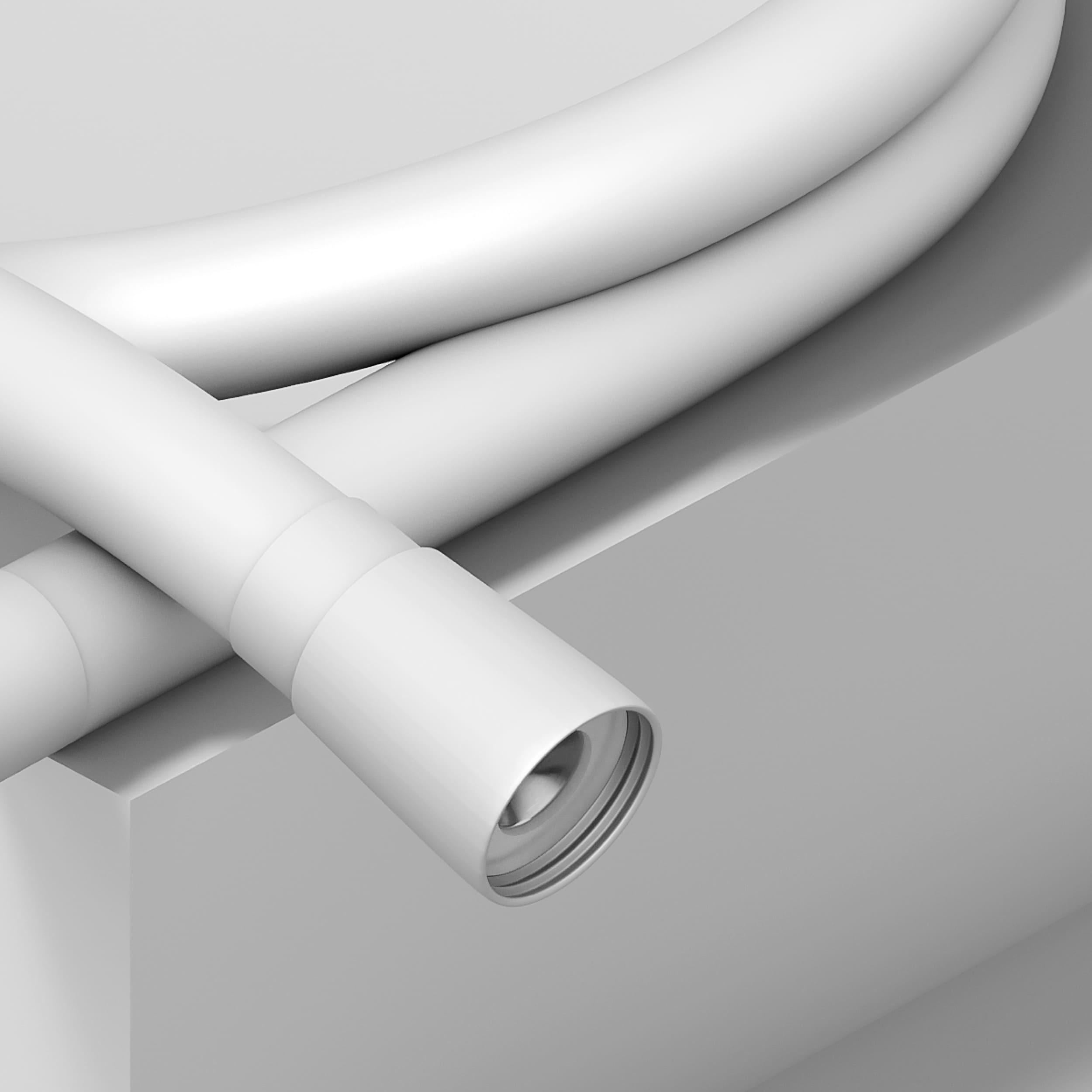 SH-18 Шланг для душа не растяжной из PVC-150 см, белый