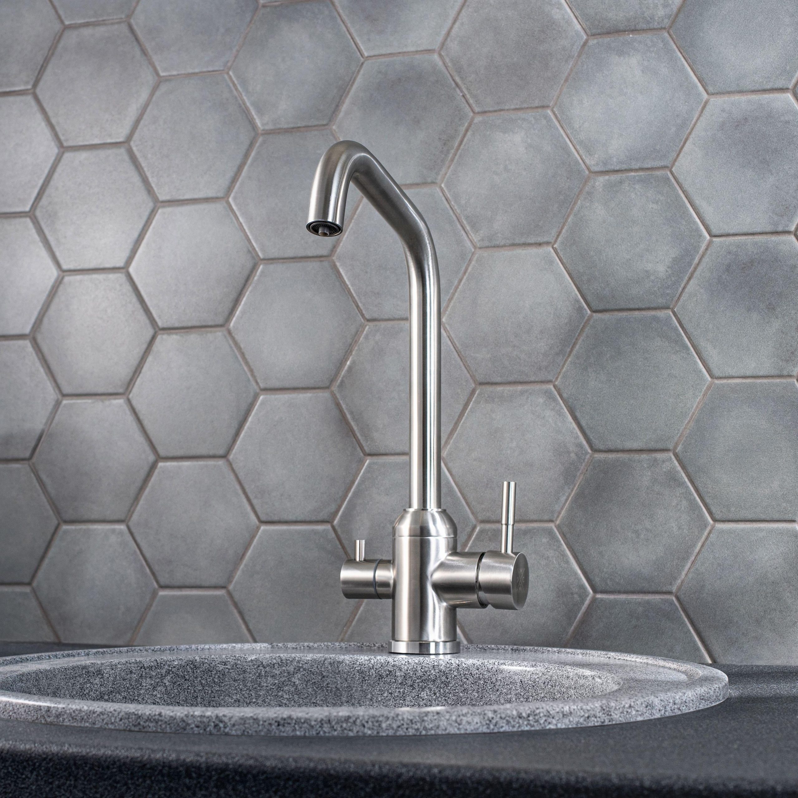 SUS124-017F-015 Смеситель для кухни с переключением фильтра для питьевой воды