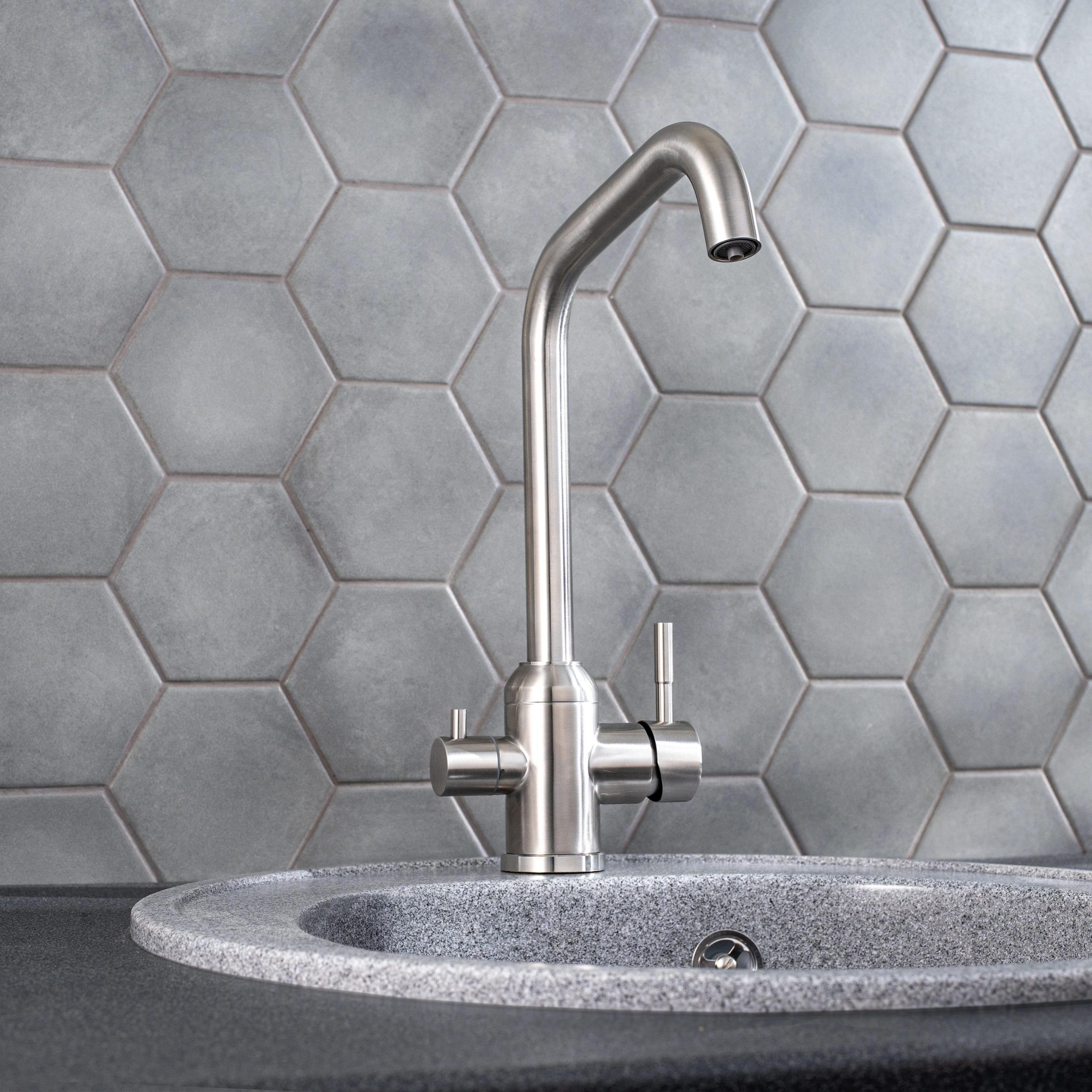 SUS124-017F-015 Смеситель для кухни с переключением фильтра для питьевой воды