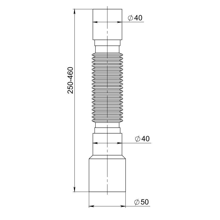 Гибкий отвод "РМС" ГО-0,4 м (без гайки)