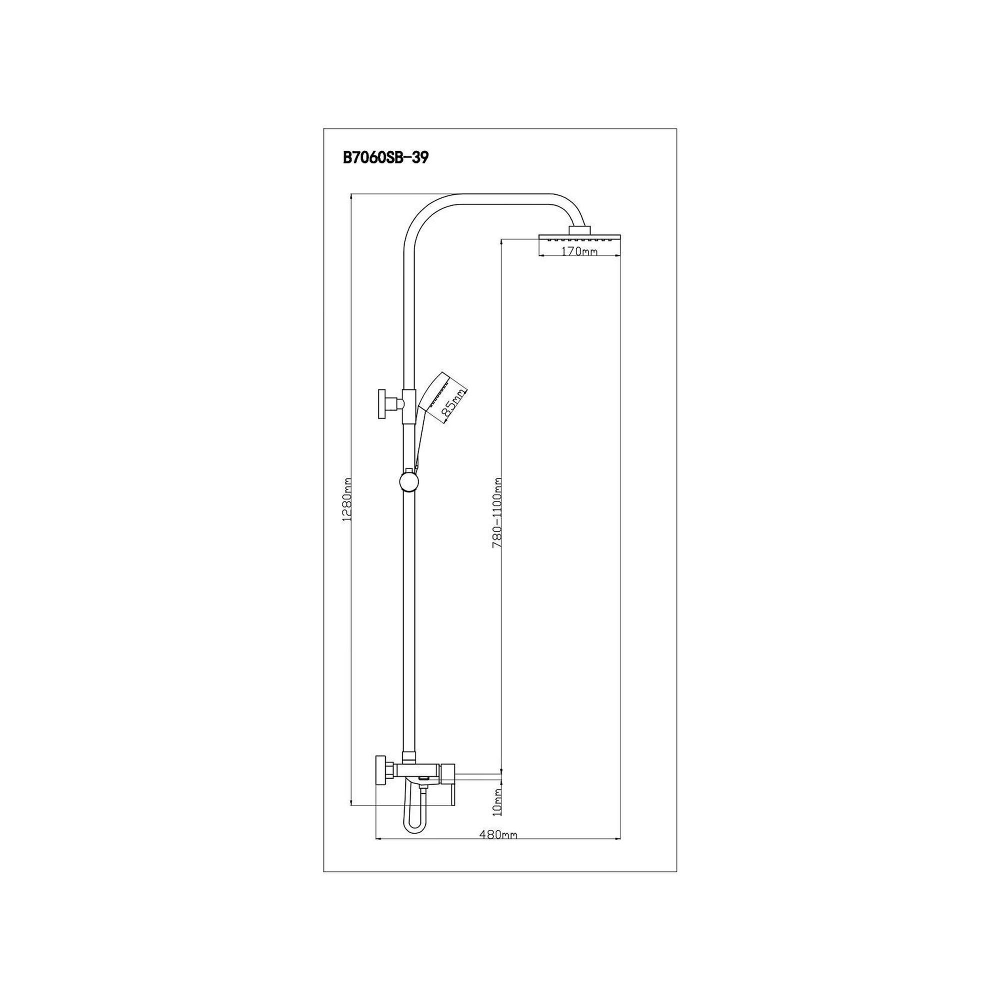 B7060SB-39 Душевая система из Латуни, ø35