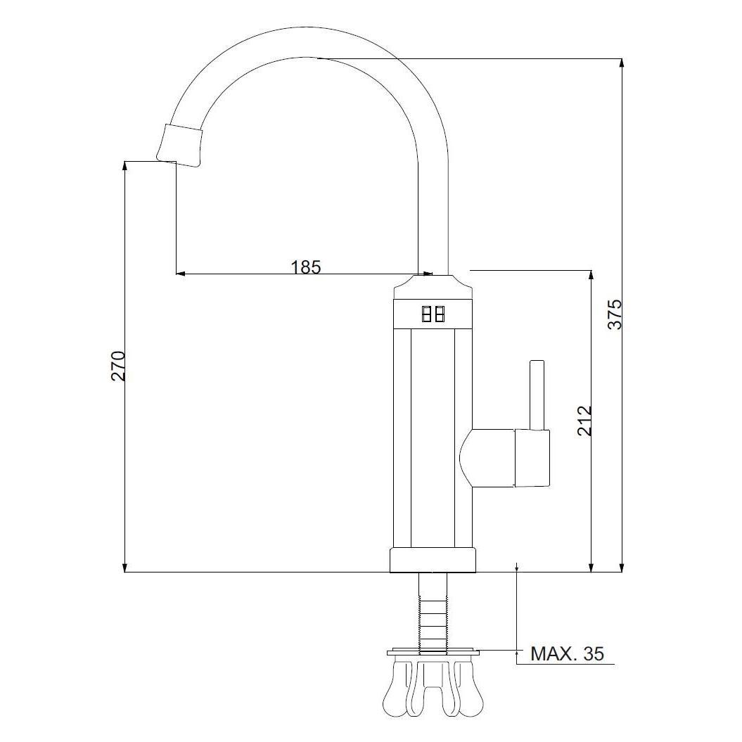 РМС-ЭЛ04  Кран-водонагреватель проточного типа