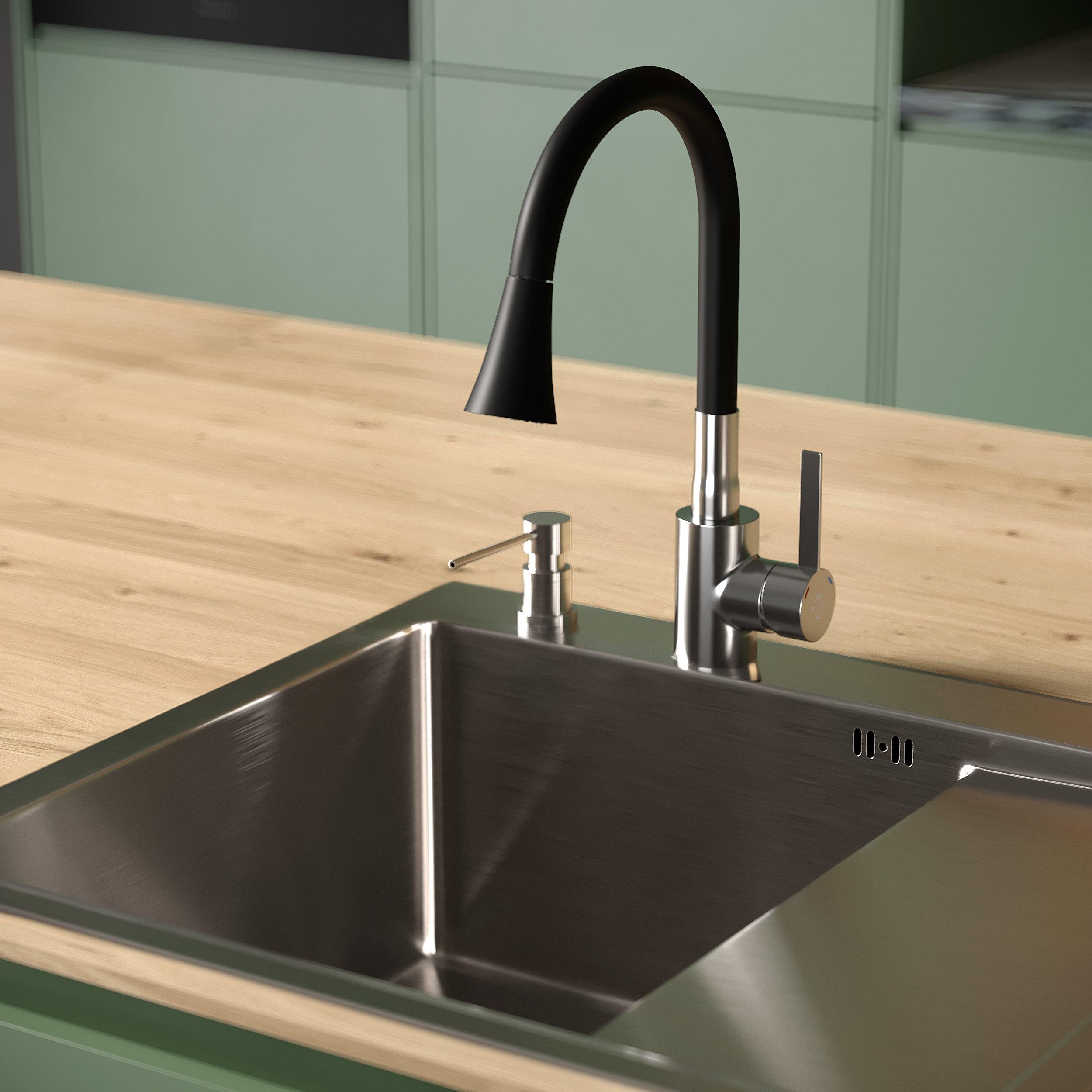 SUS123BL-016F Смеситель для кухни, ø35