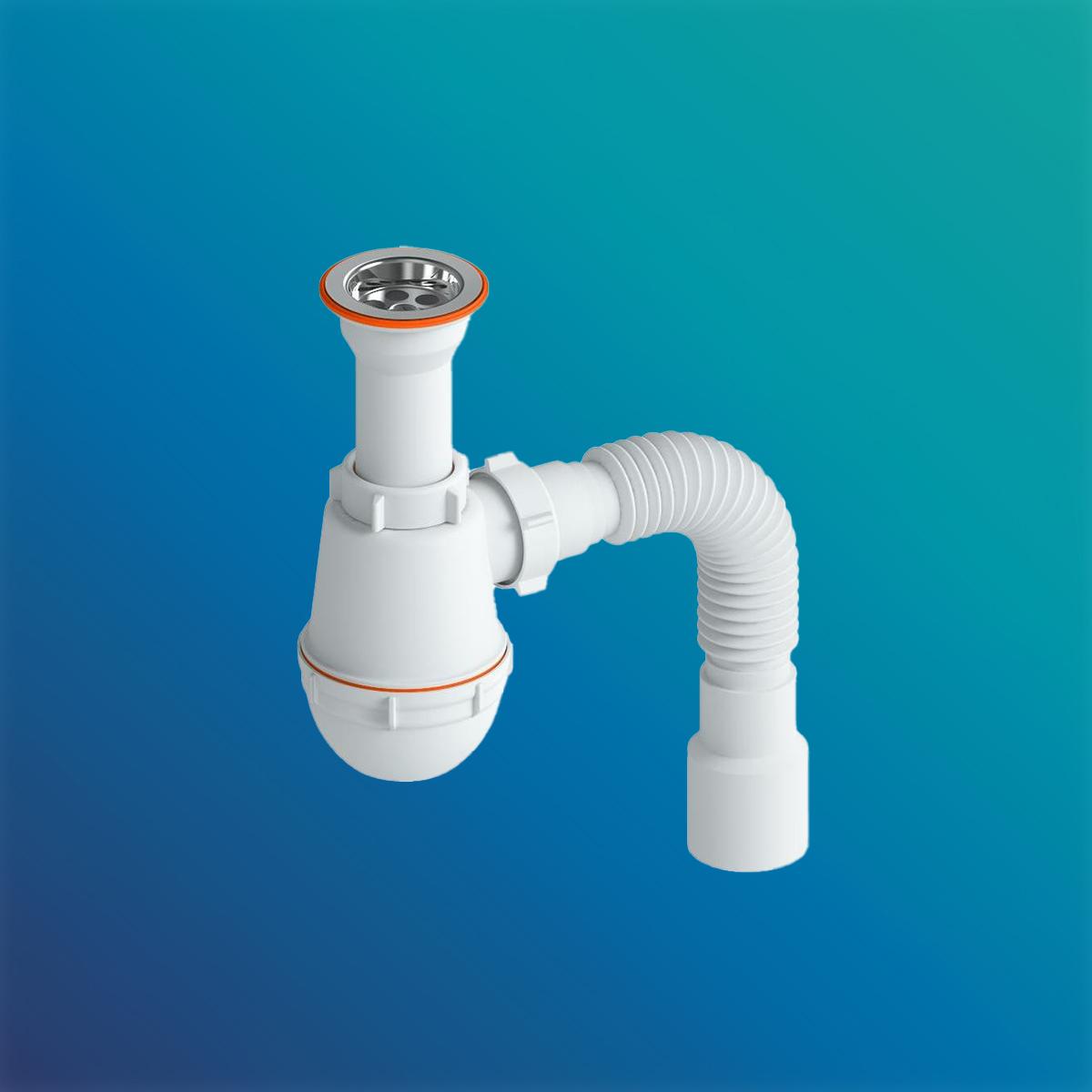 Сифон "РМС" СМ-01 для мойки (литой)