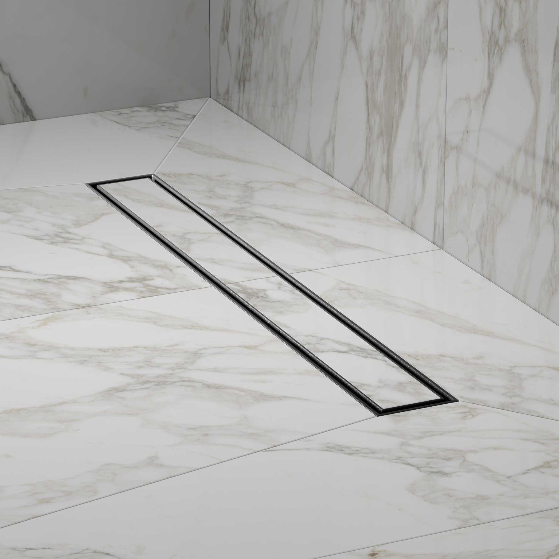 Трап линейный РМС ТЛ-02-Ч-60х7