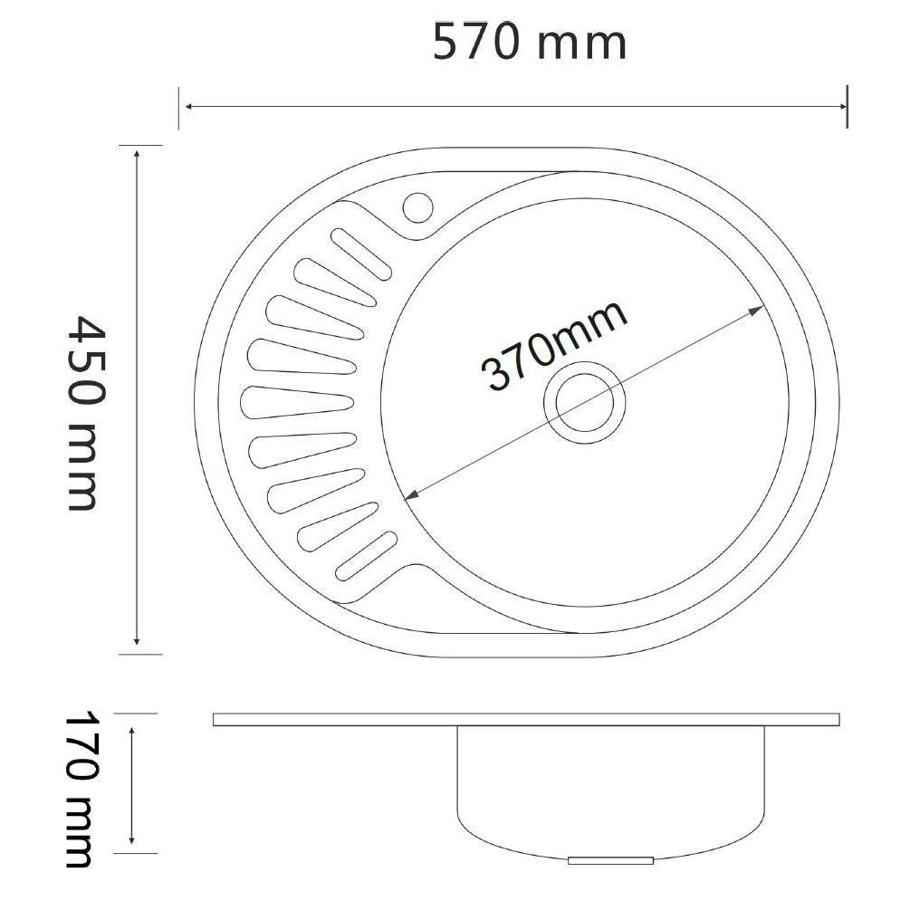 MG6-5745OVR Кухонная мойка