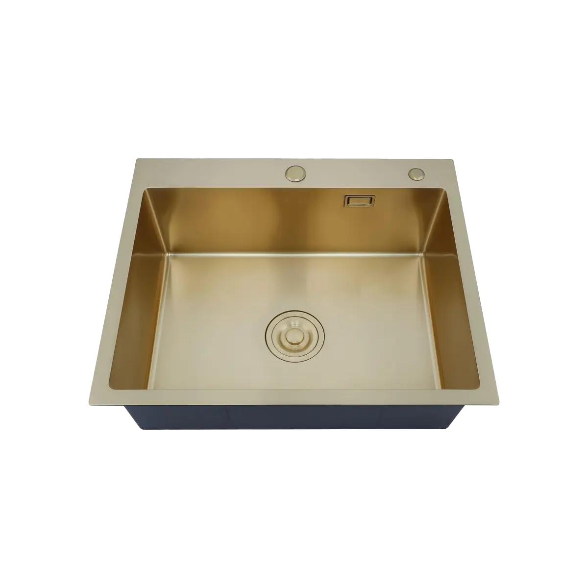 MR-6050G Набор 3 в 1 РМС (кухонная мойка+ корзина раздвижная+ дозатор врезной)