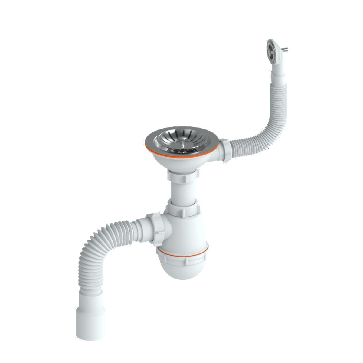 Сифон "РМС" СЕМ-К для мойки (круглый перелив)