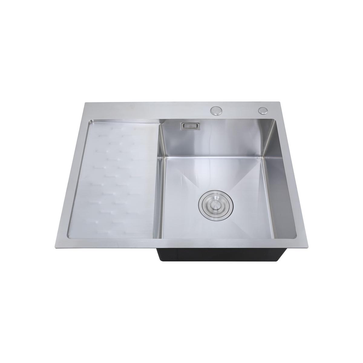 MRK-6350R Набор 2 в 1 РМС/ кухонная мойка с левым крылом + дозатор