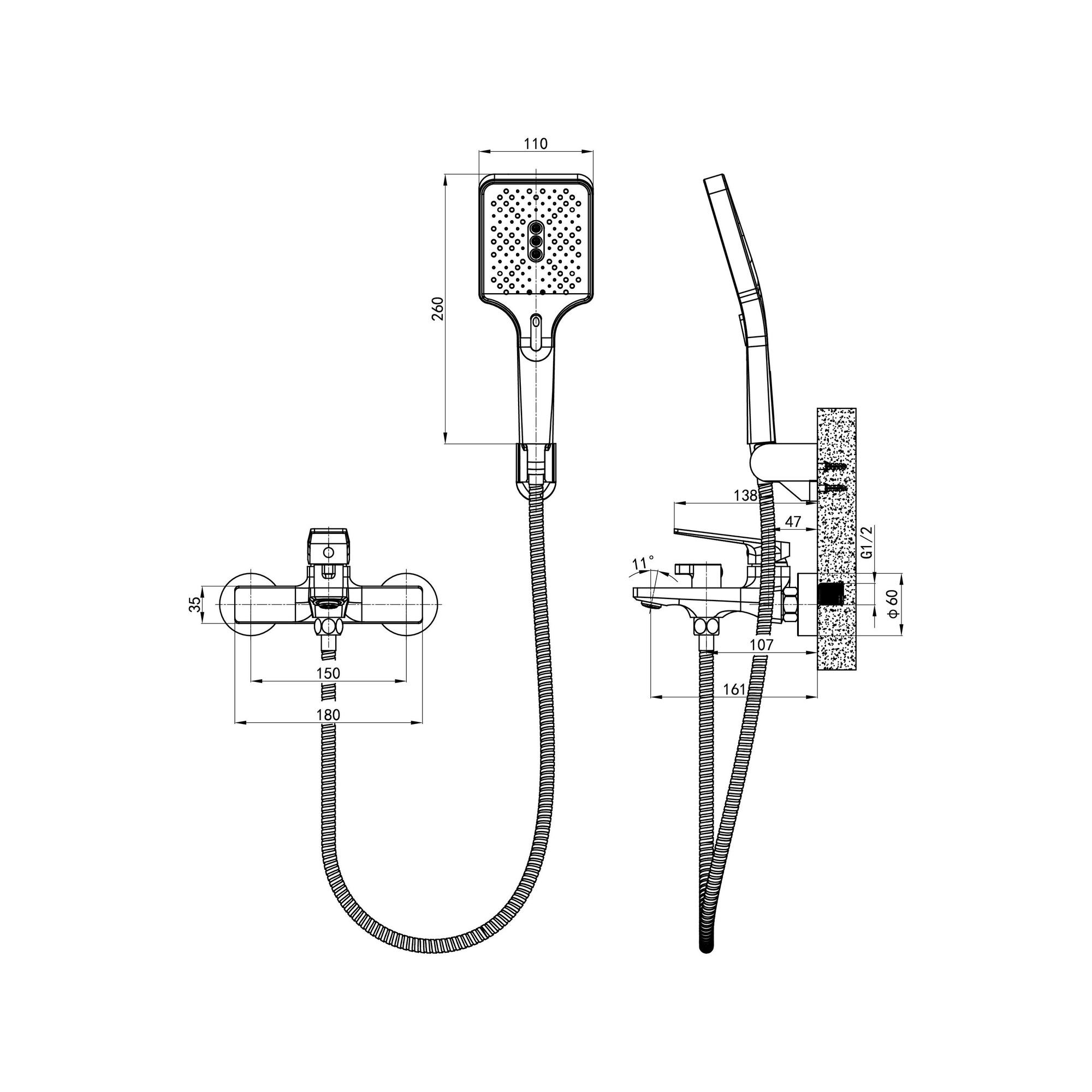 04-В1001-21 Смеситель для ванны, ø30
