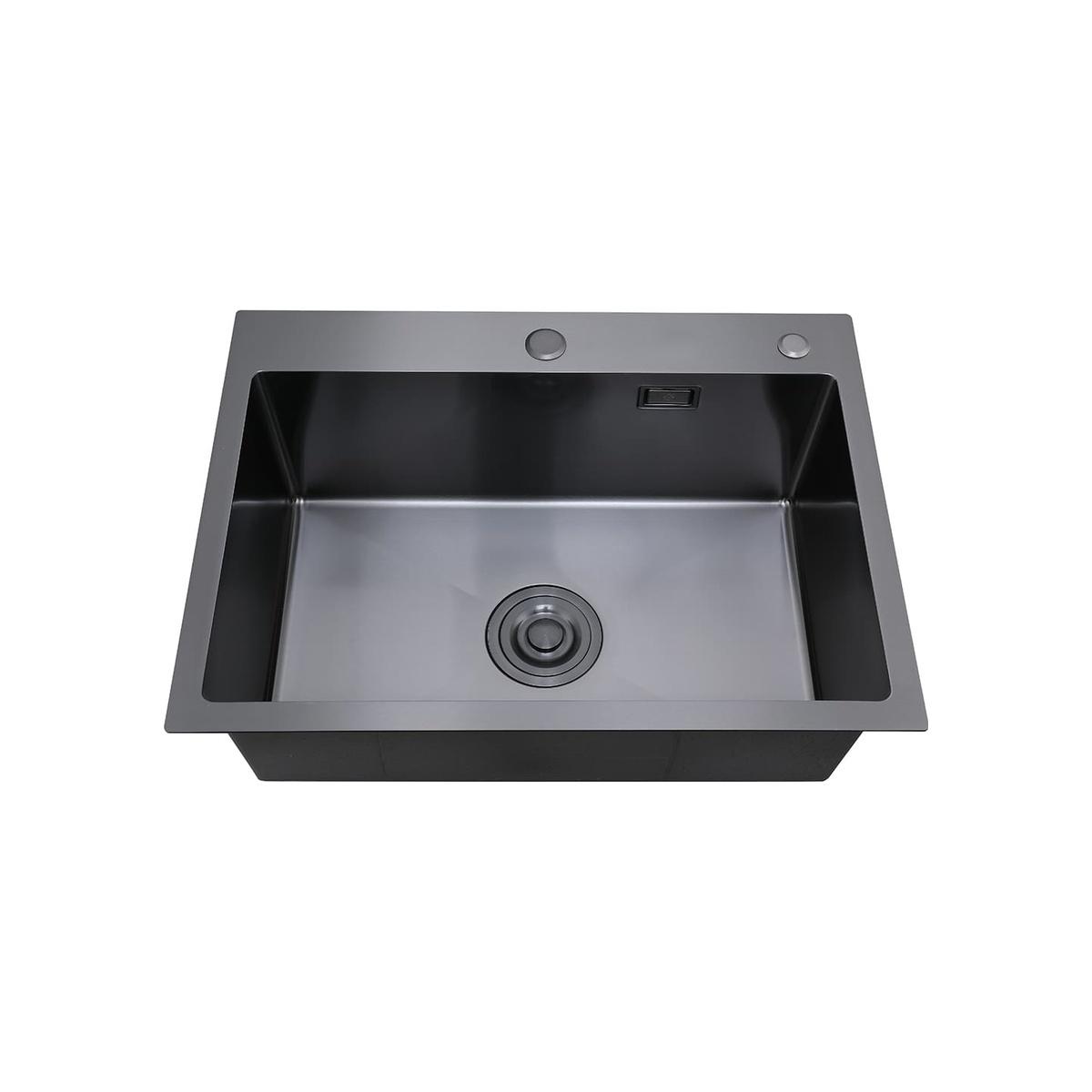 MR-5843BL Набор 3 в 1 РМС (кухонная мойка+ корзина раздвижная+ дозатор врезной)