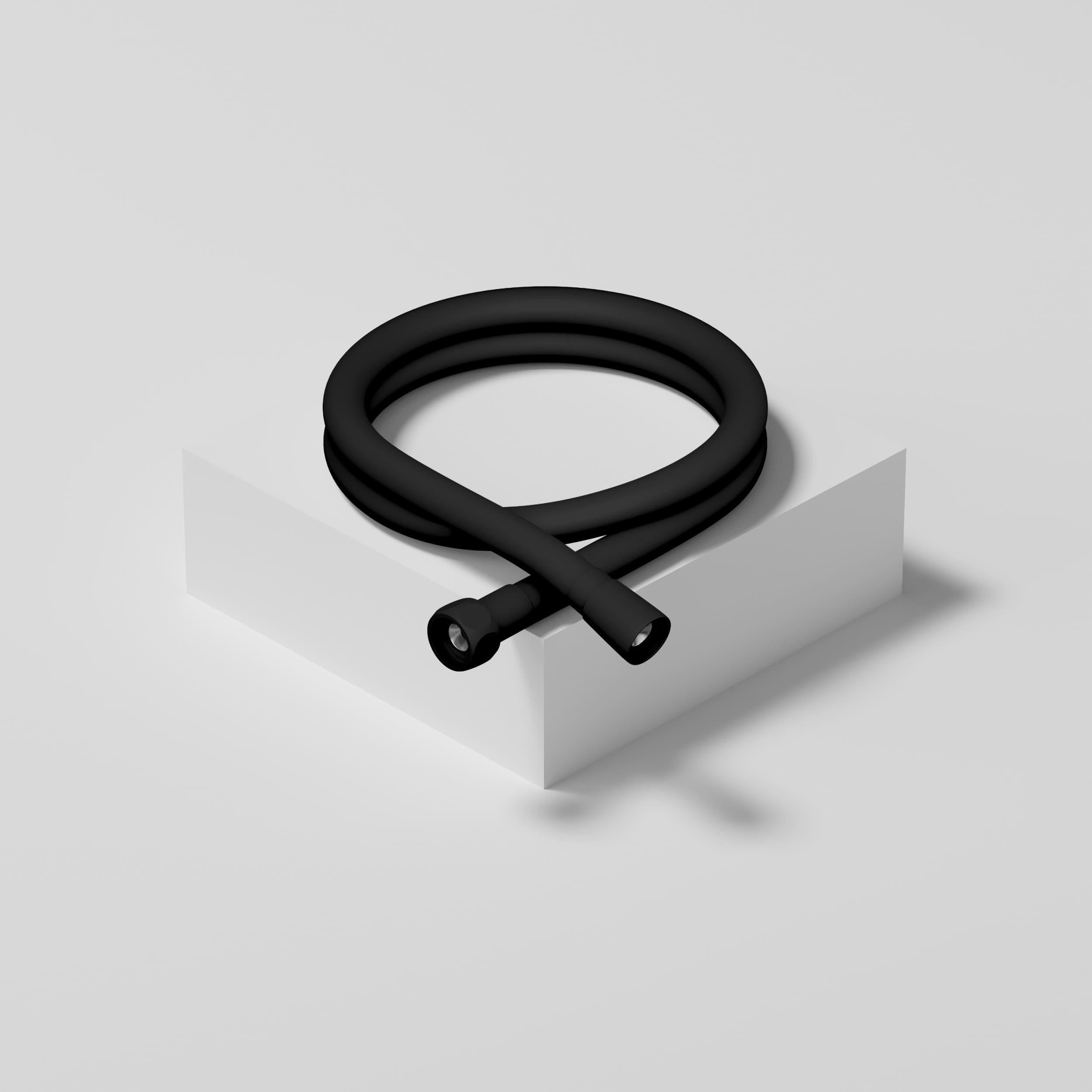 SH-17 Шланг для душа не растяжной из PVC-150 см, черный