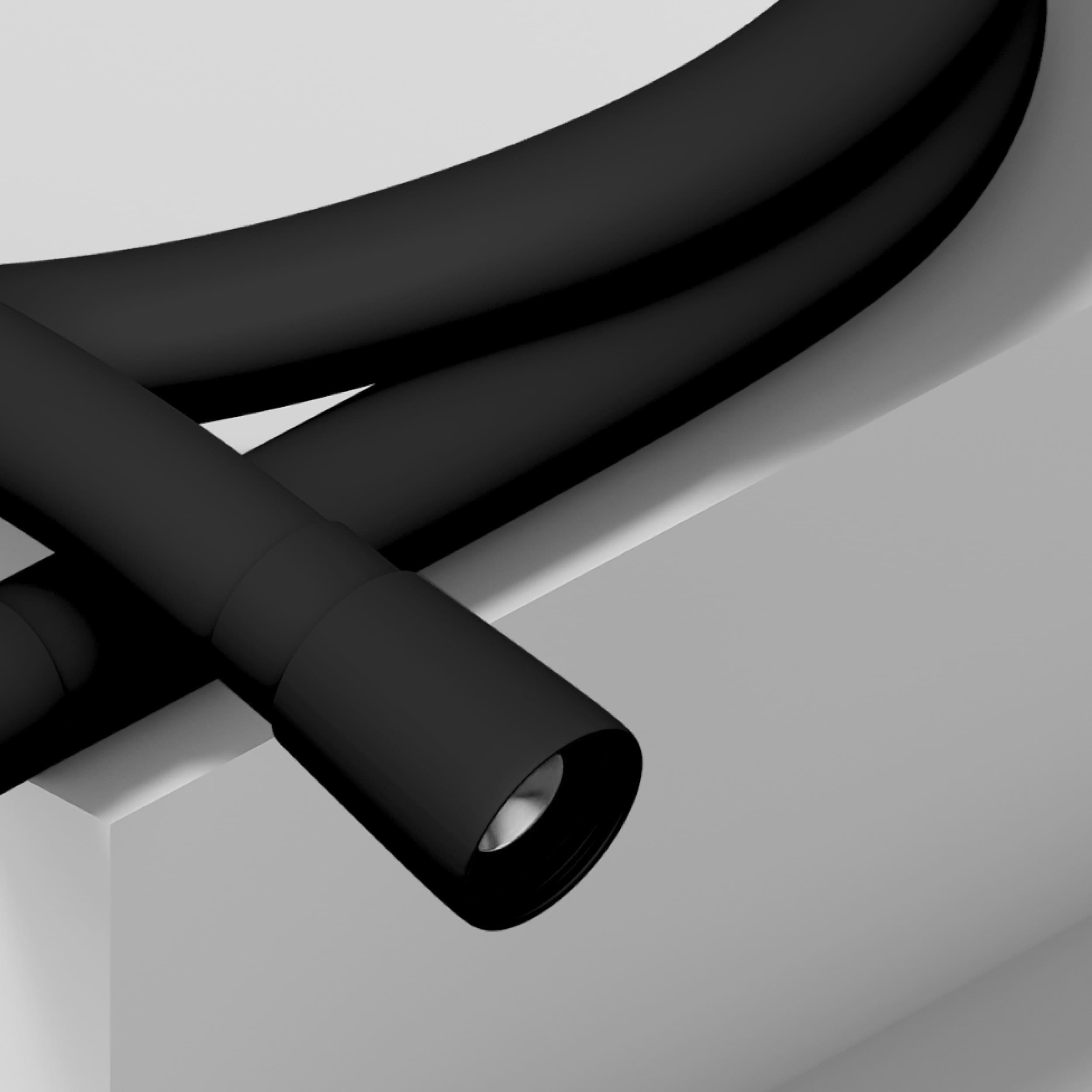 SH-17 Шланг для душа не растяжной из PVC-150 см, черный