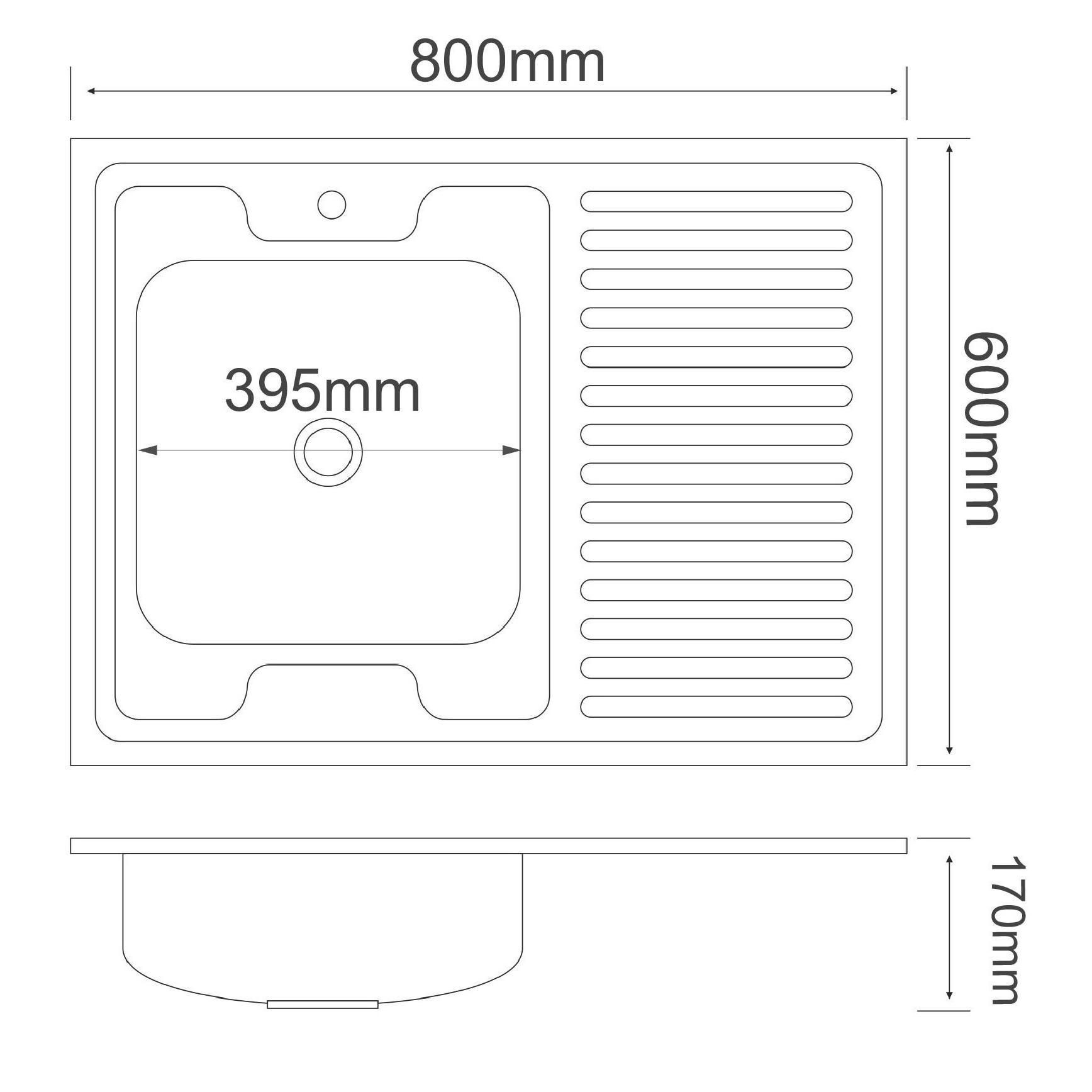 MG6-8060L Кухонная мойка