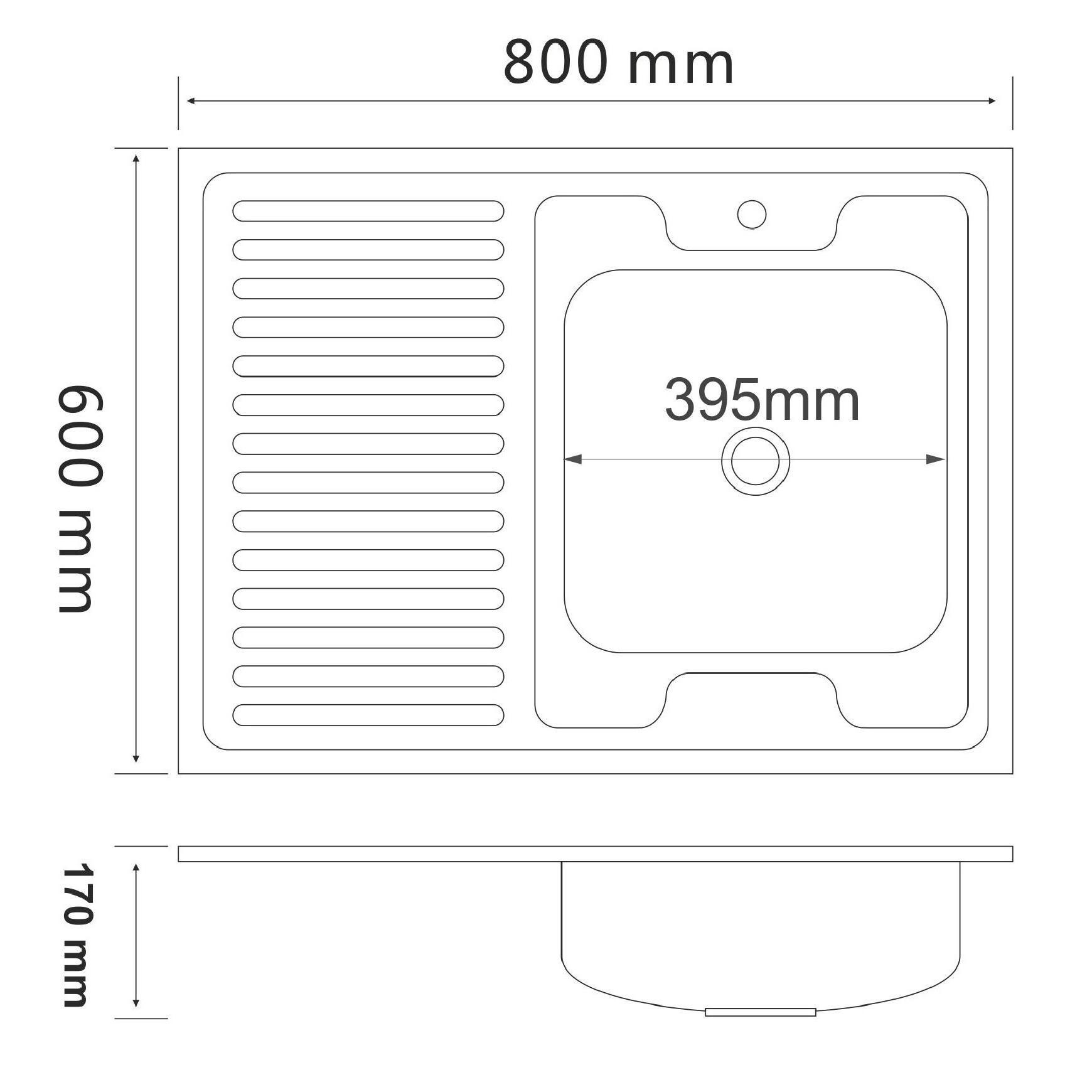 MG6-8060R Кухонная мойка