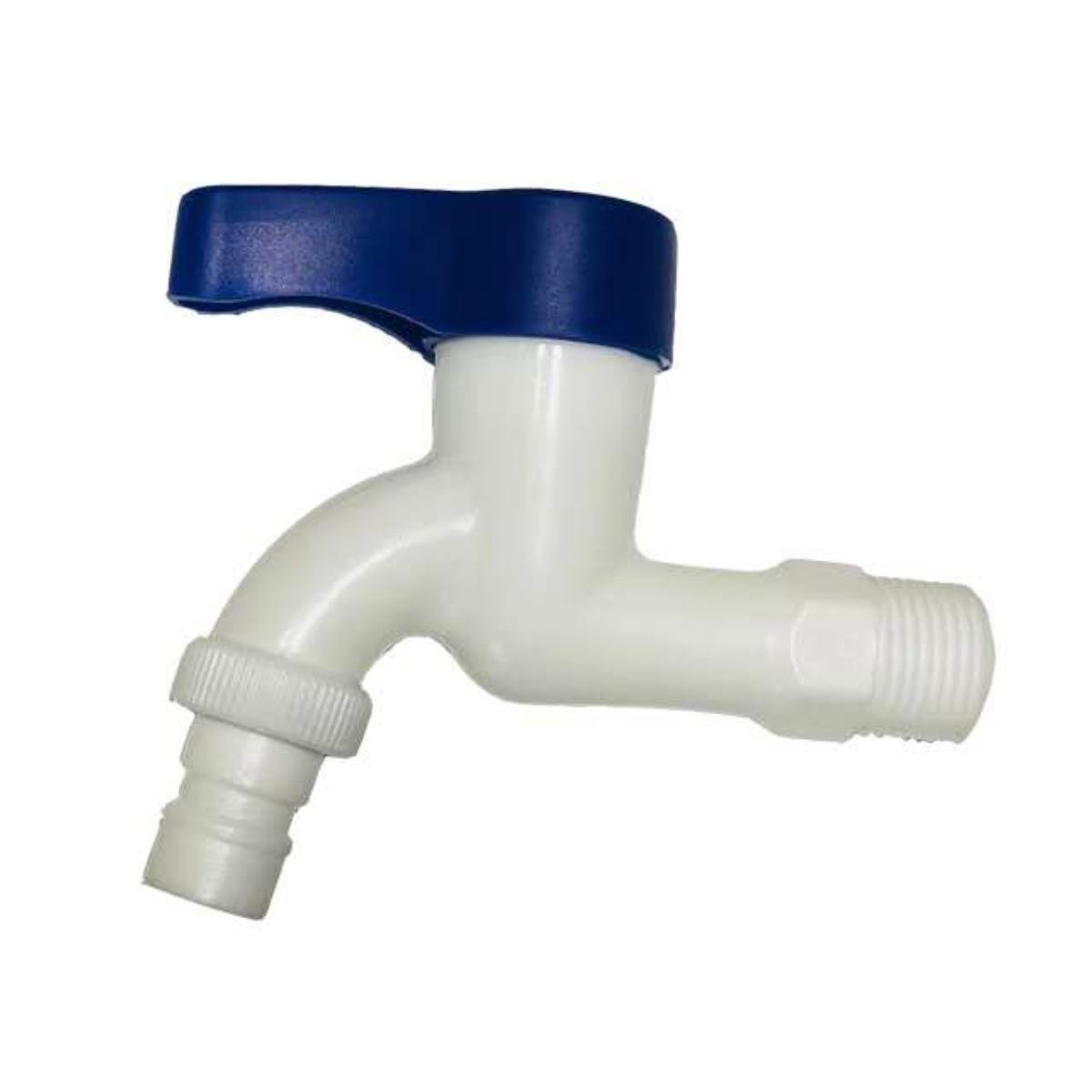 PL3KR-1/2 Кран водоразборный 1/2 , из высокопрочного пластика - БЕЛЫЙ