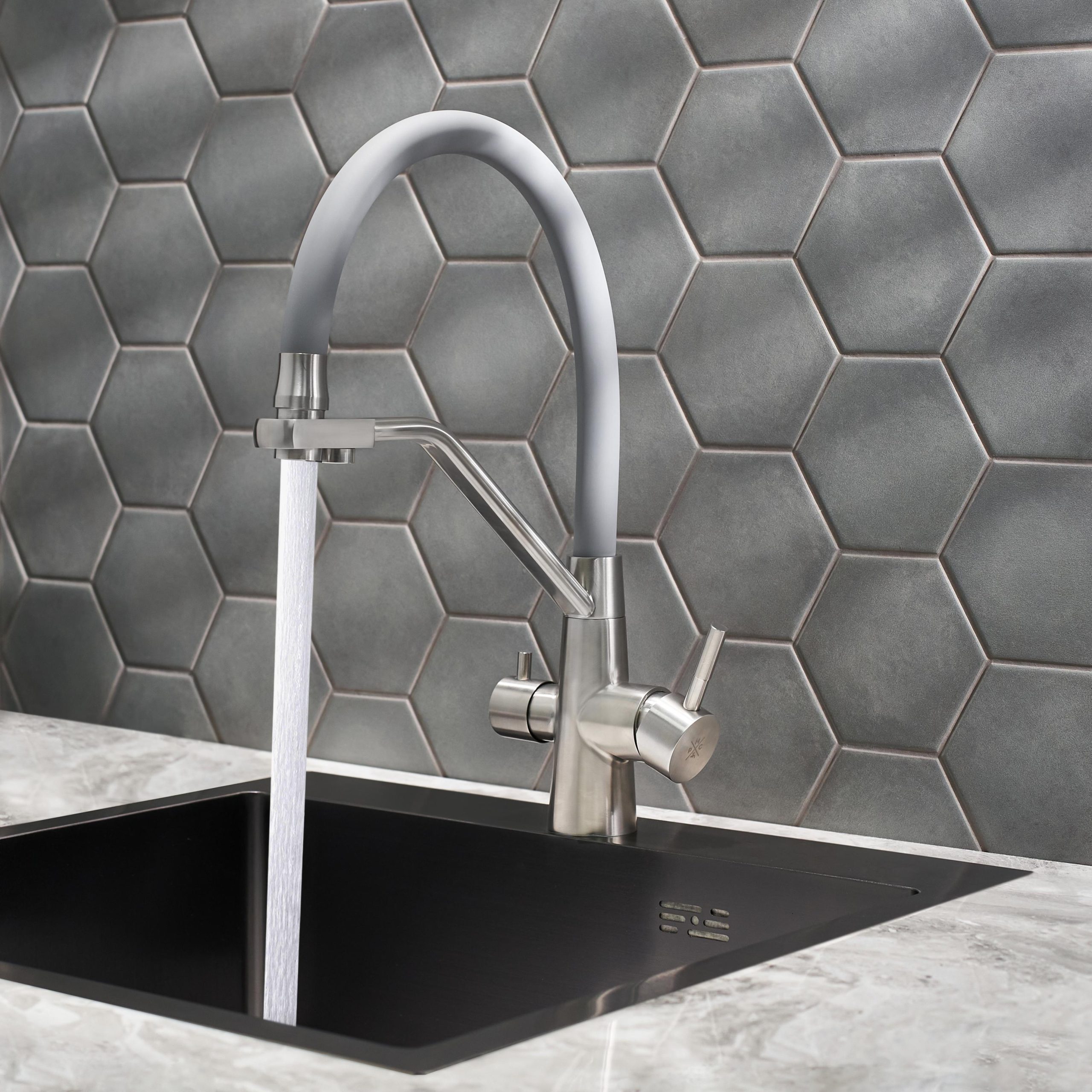 SUS127GY-016F-015 Смеситель для кухни с переключением фильтра, ø35