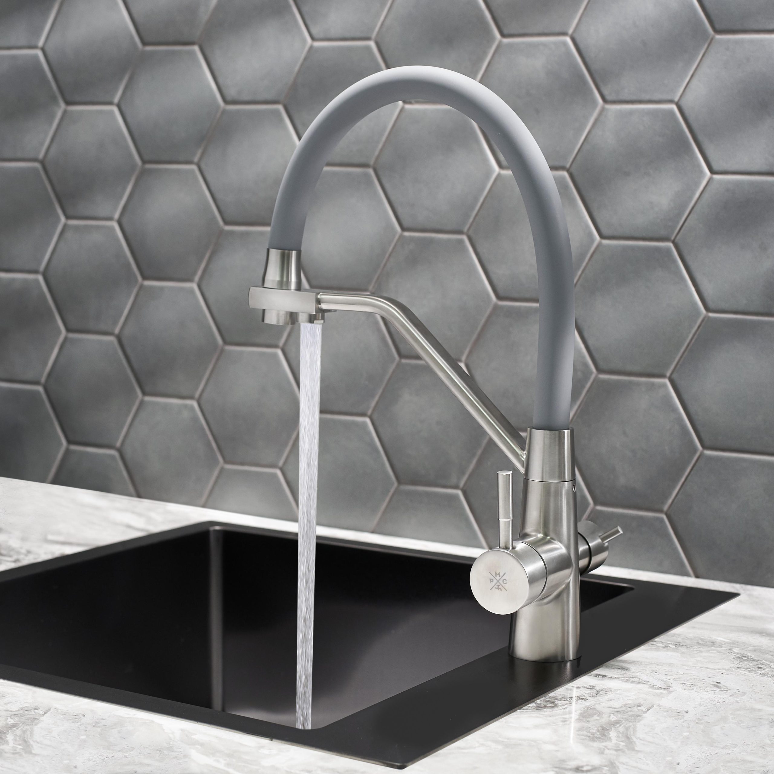 SUS127GY-016F-015 Смеситель для кухни с переключением фильтра, ø35