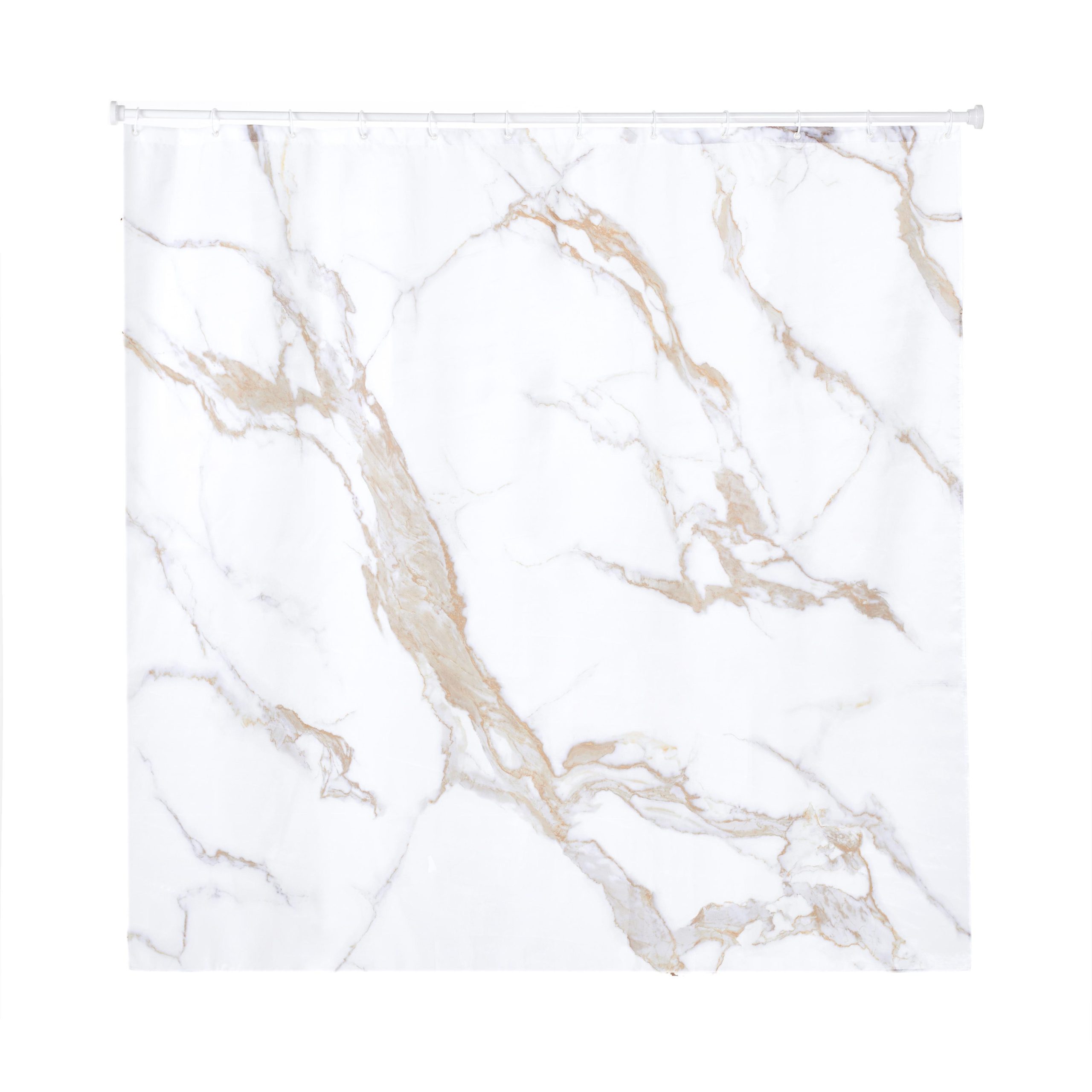 Штора для ванной комнаты РМС ШП-02БЖ "Мрамор"