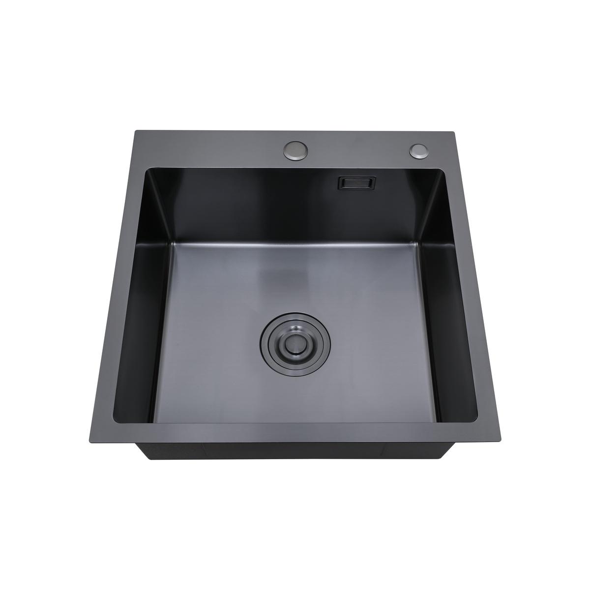 MR-5050BL Набор 3 в 1 РМС (кухонная мойка+ корзина раздвижная+ дозатор врезной)