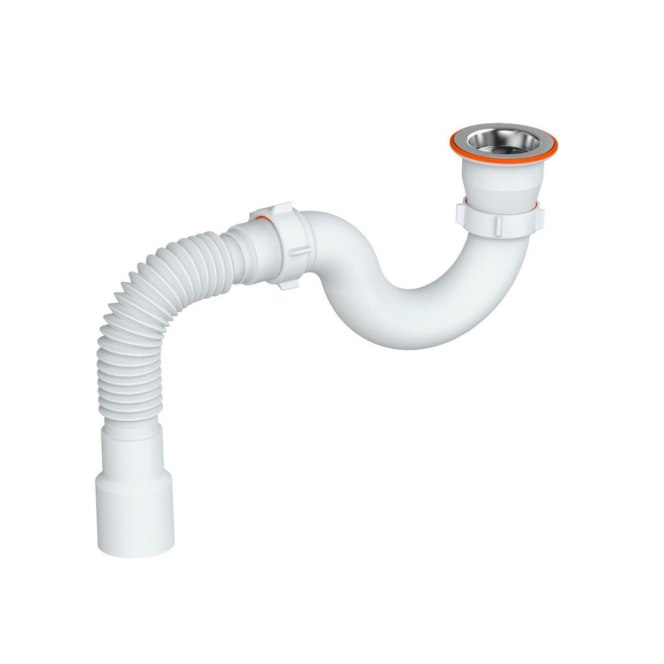 Сифон "РМС" СД-О для душ.поддона округлый