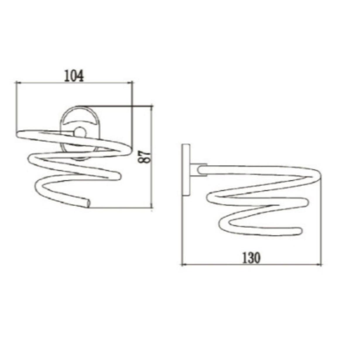 A1023-1 Настенный держатель для фена