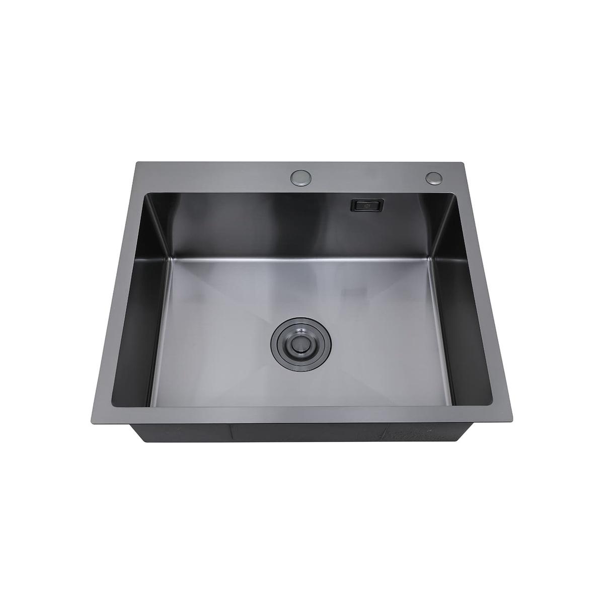 MR-6050BL Набор 3 в 1 РМС (кухонная мойка+ корзина раздвижная+ дозатор врезной)