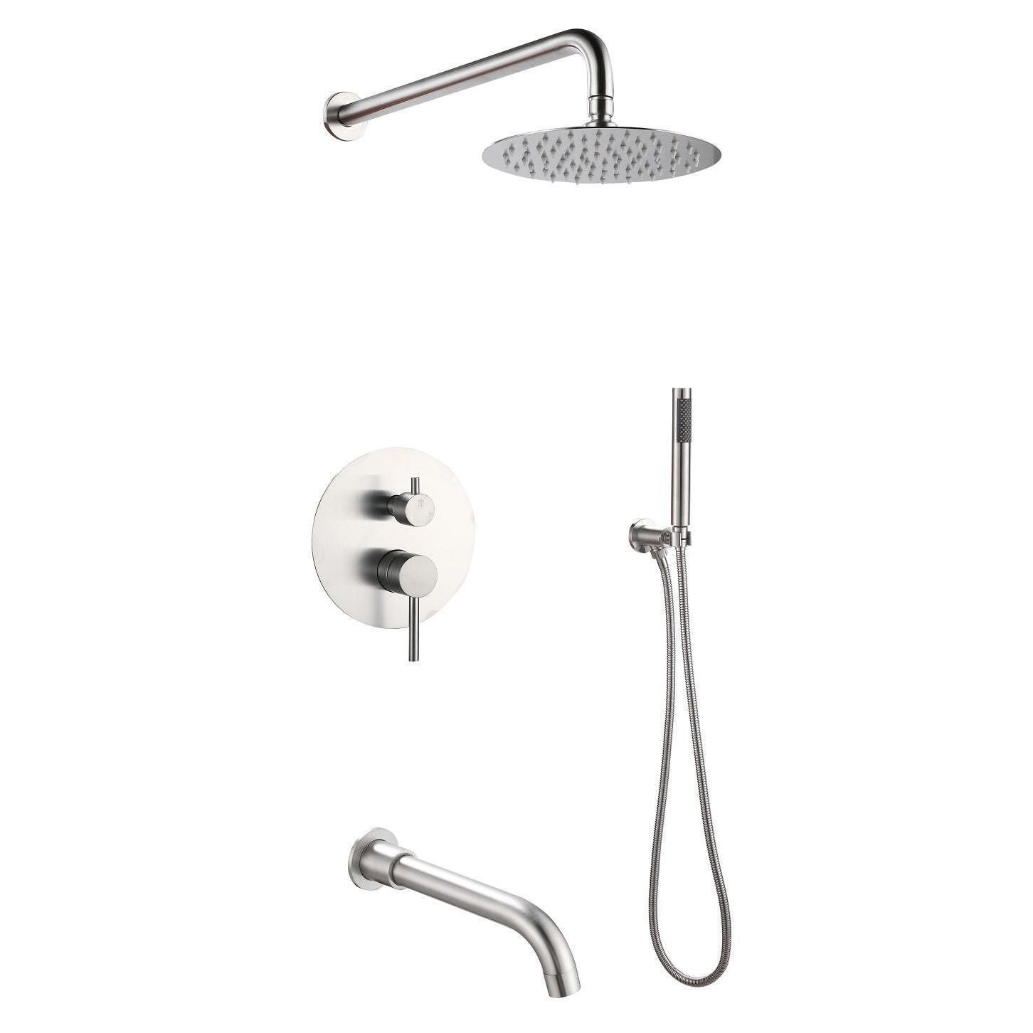 SUS129-1S Смеситель для ванны скрытого монтажа, ø35