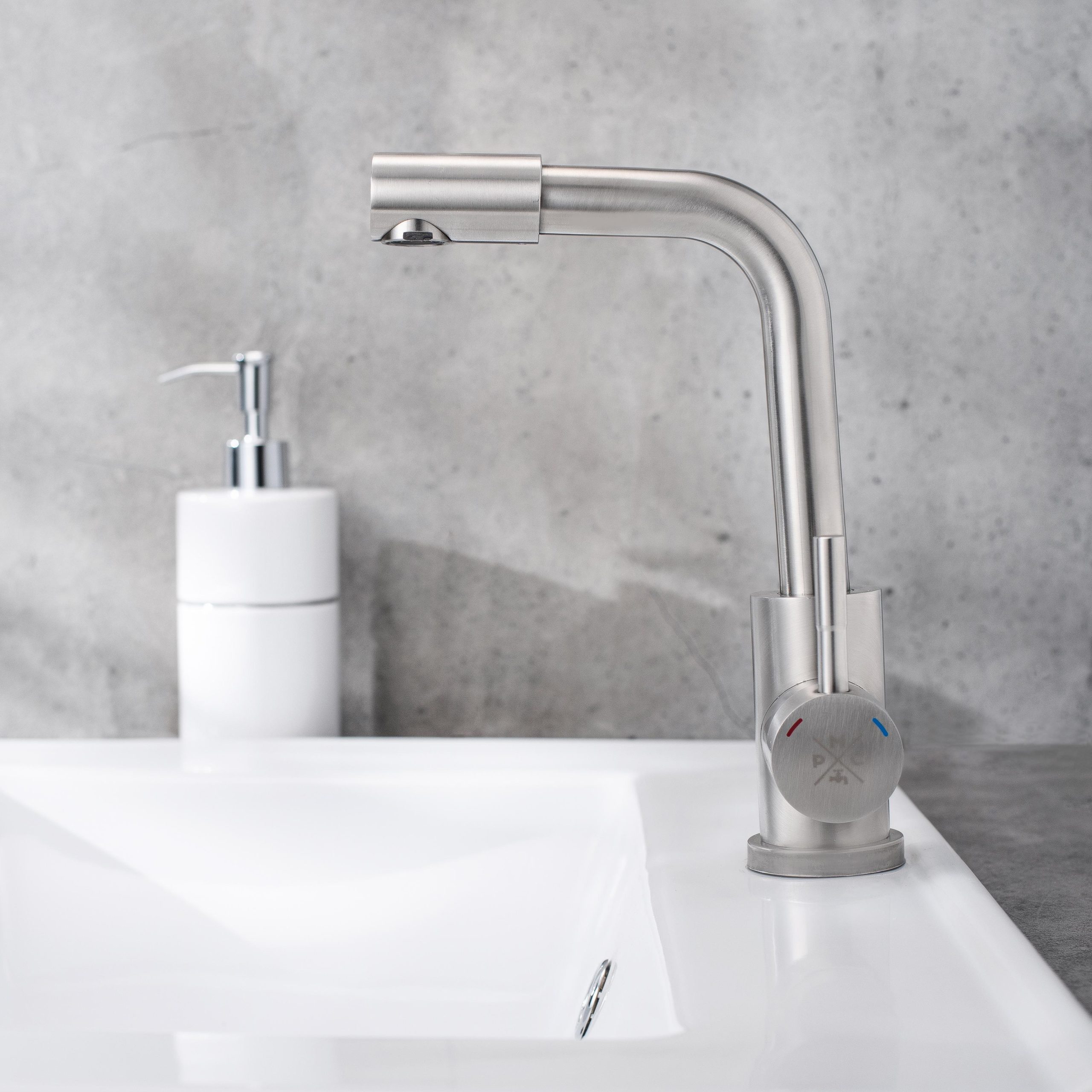 SUS124-001F-3 Смеситель для умывальника, ø35