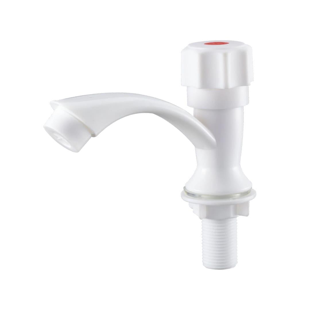 PL3-269F Кран для одной воды, из высокопрочного пластика- БЕЛЫЙ